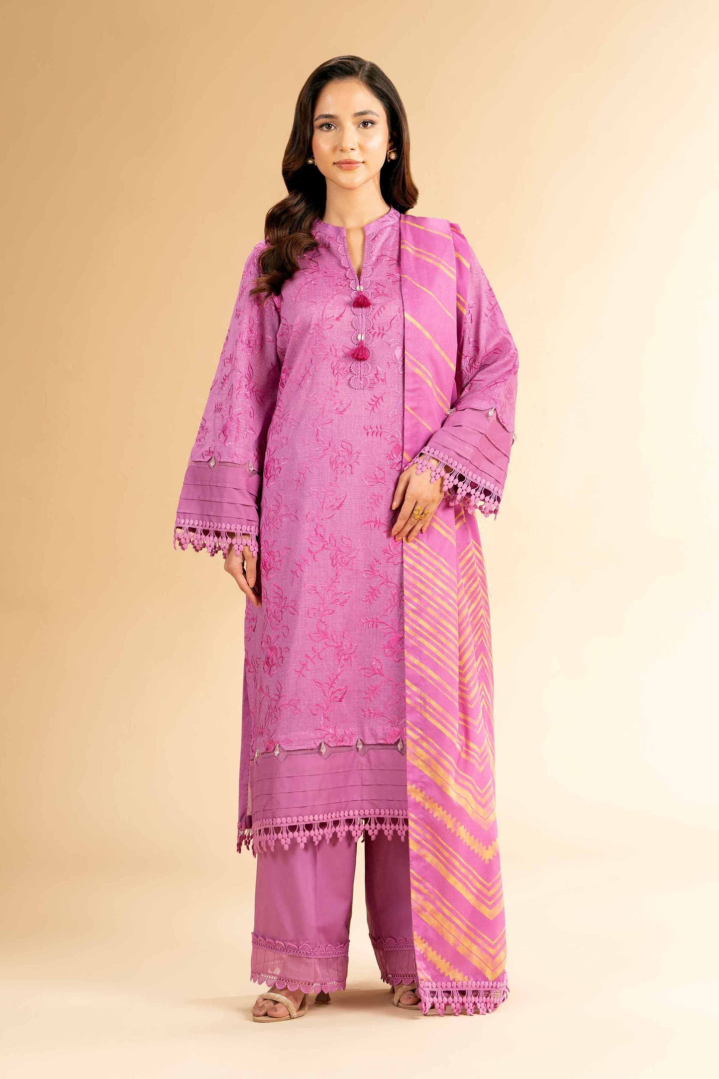 Nishat | Cross Season Edit | 42401822-1 XS Rose Pink Lawn