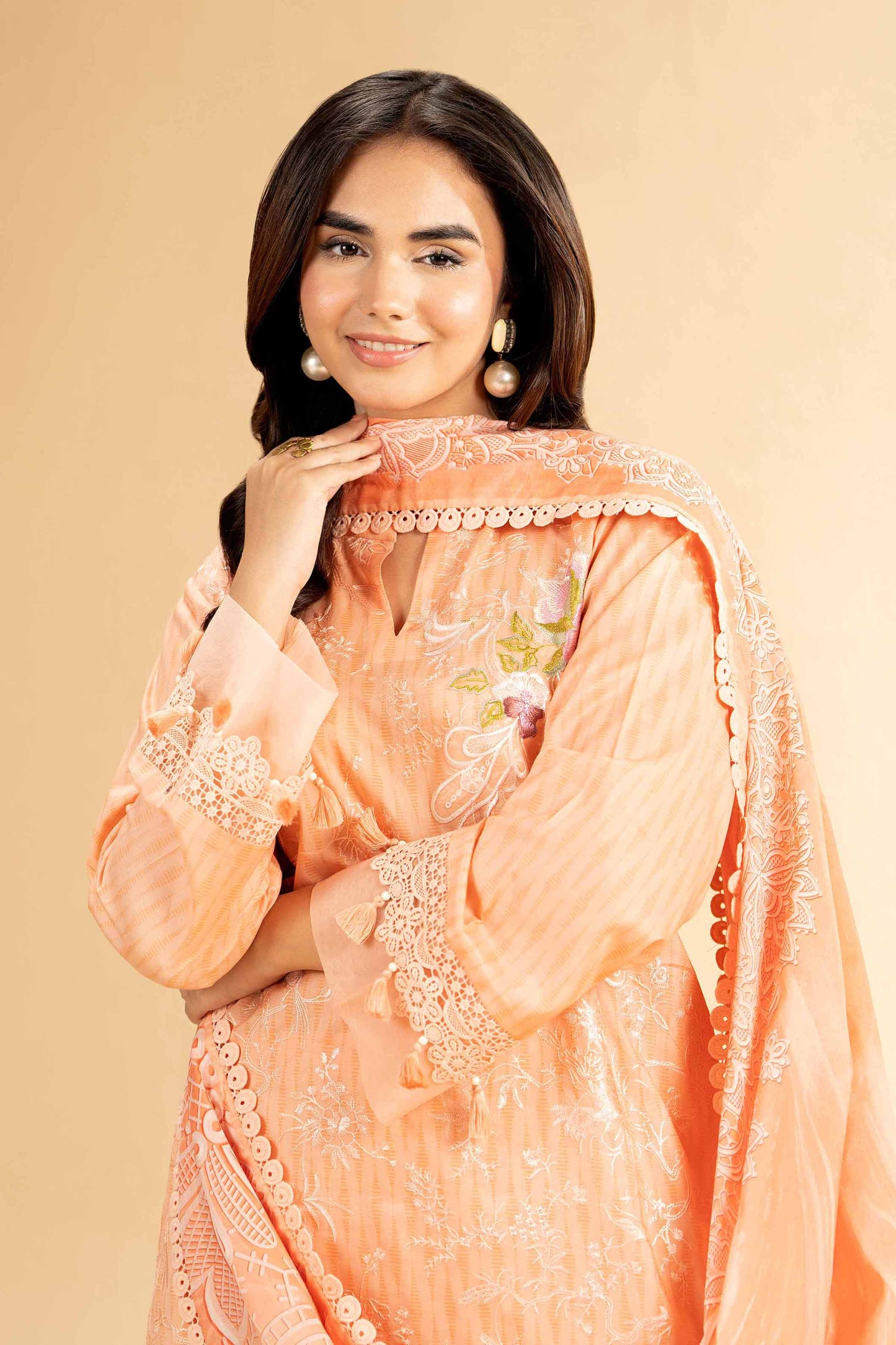 Nishat | Cross Season Edit | 42401826-1 L Peach Lawn