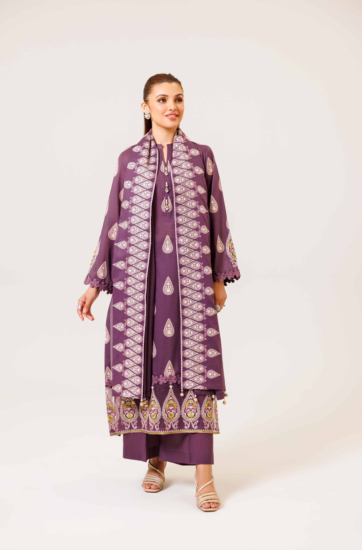 Nishat | Cross Season Edit | 42401986-1 XL Plum Lawn