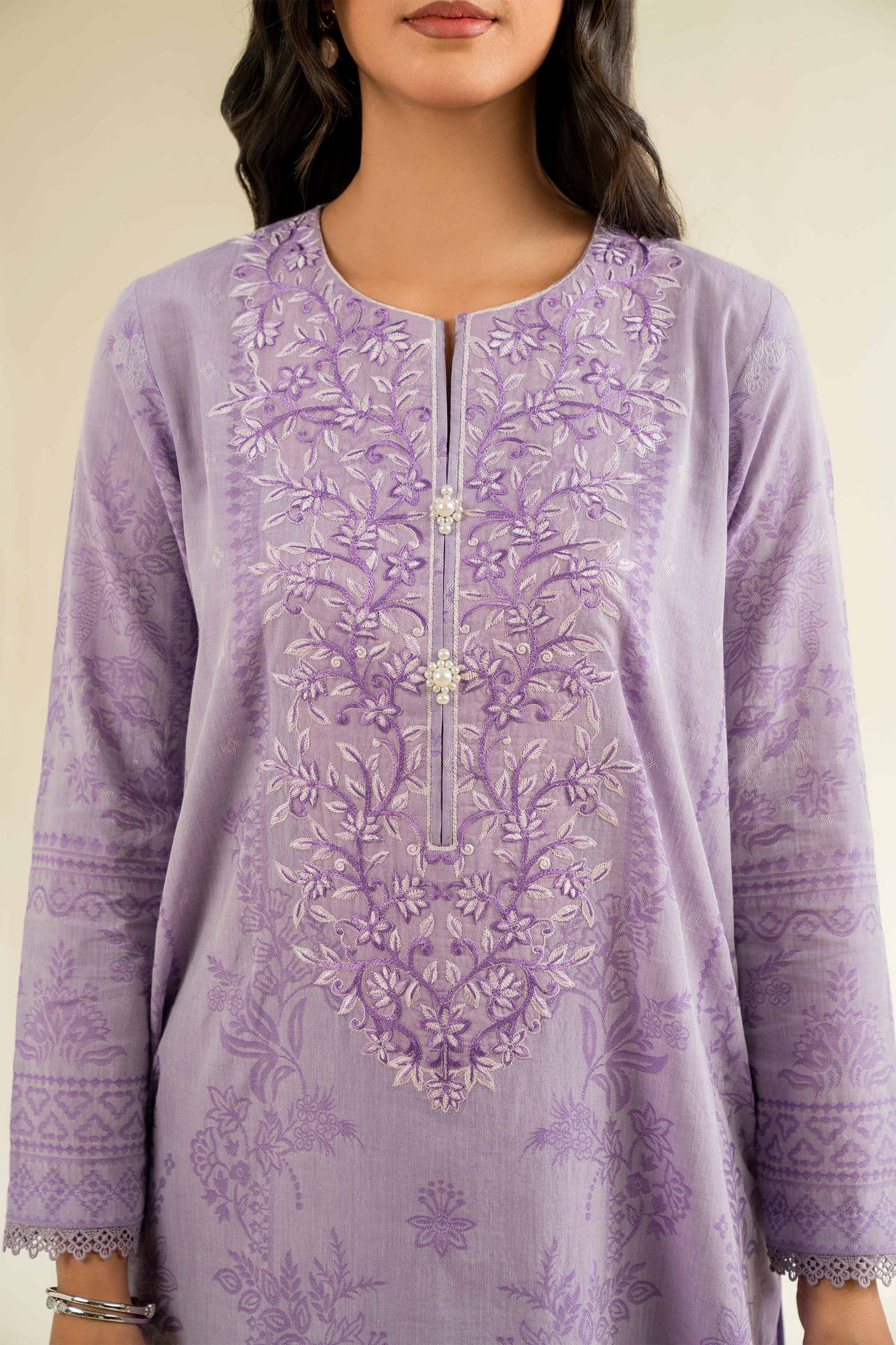 Nishat | Cross Season Edit | 42501045 M Lavender Jacquard