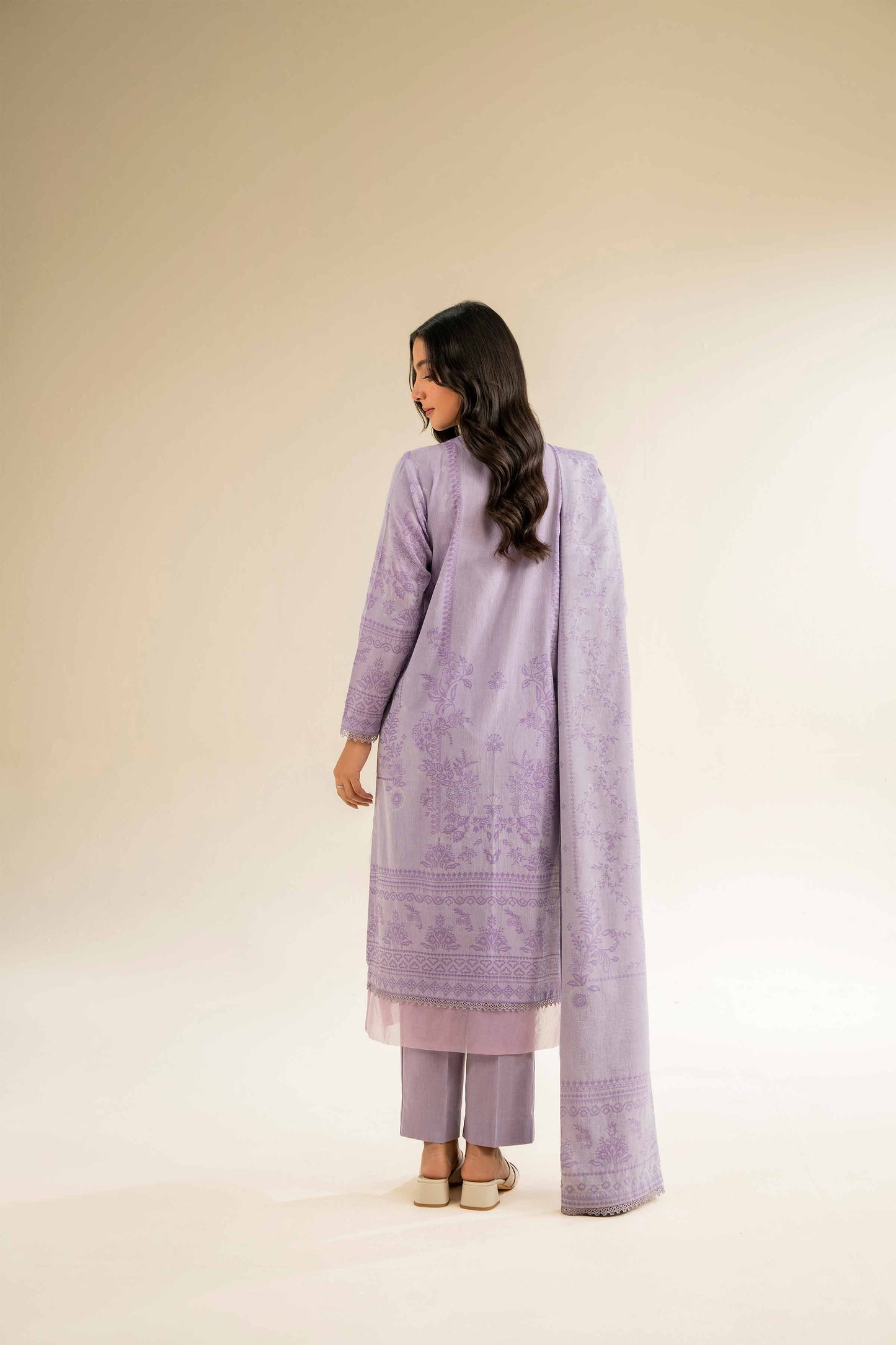 Nishat | Cross Season Edit | 42501045 S Lavender Jacquard
