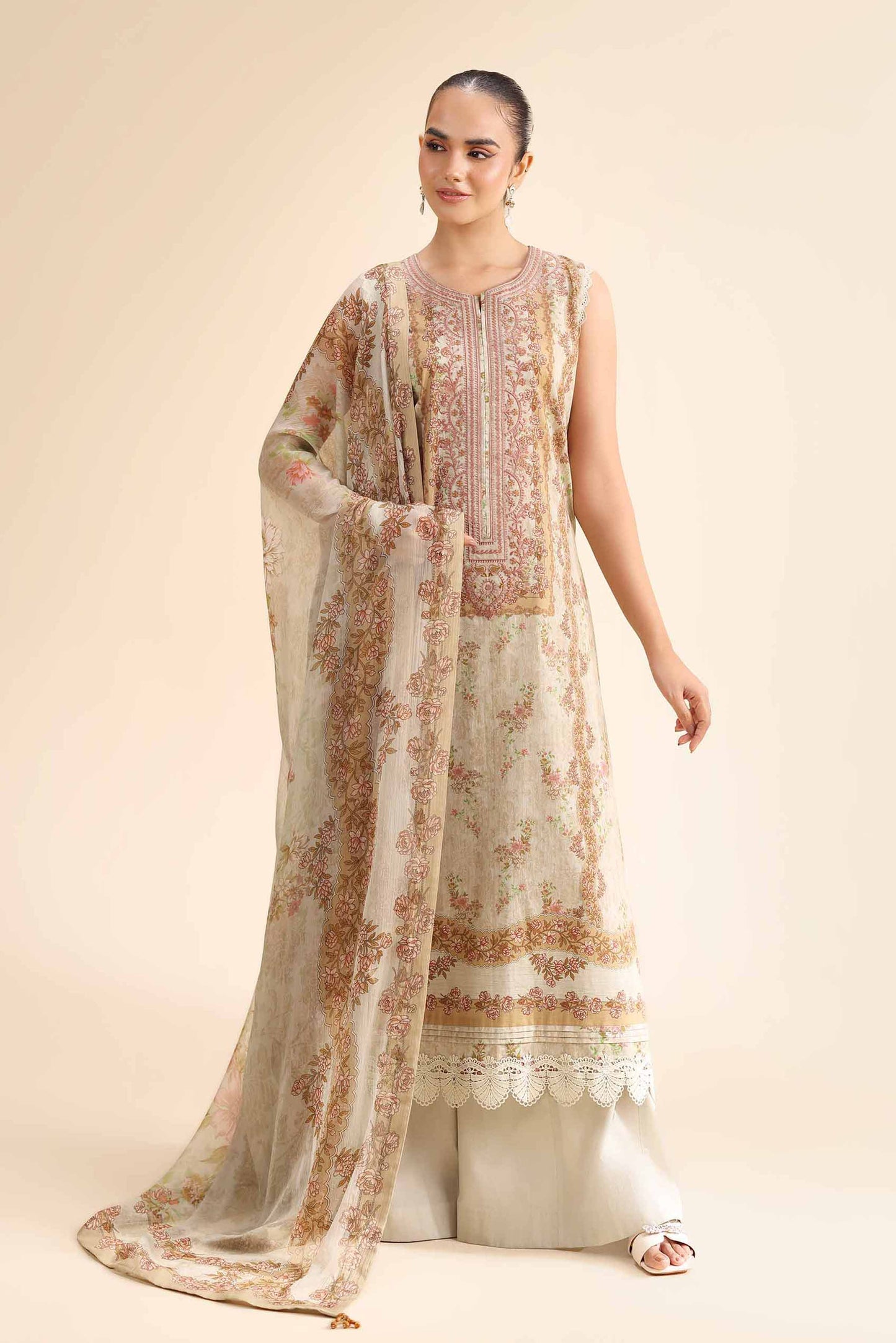 Nishat | Cross Season Edit | 42501052 XS Gray Cambric