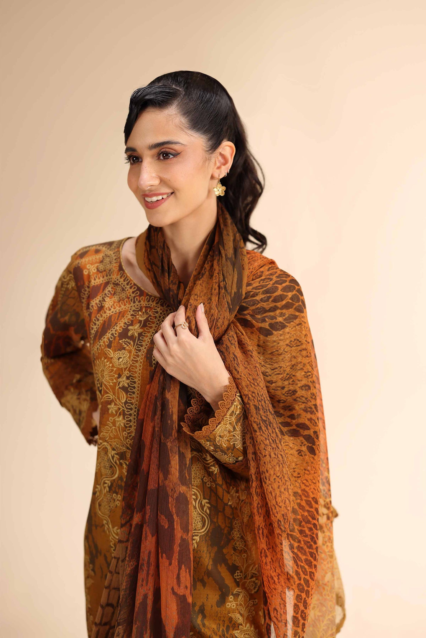 Nishat | Cross Season Edit | 42501060 L Brown Cambric