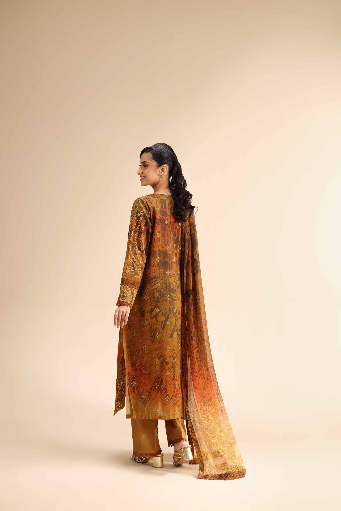 Nishat | Cross Season Edit | 42501060 S Brown Cambric
