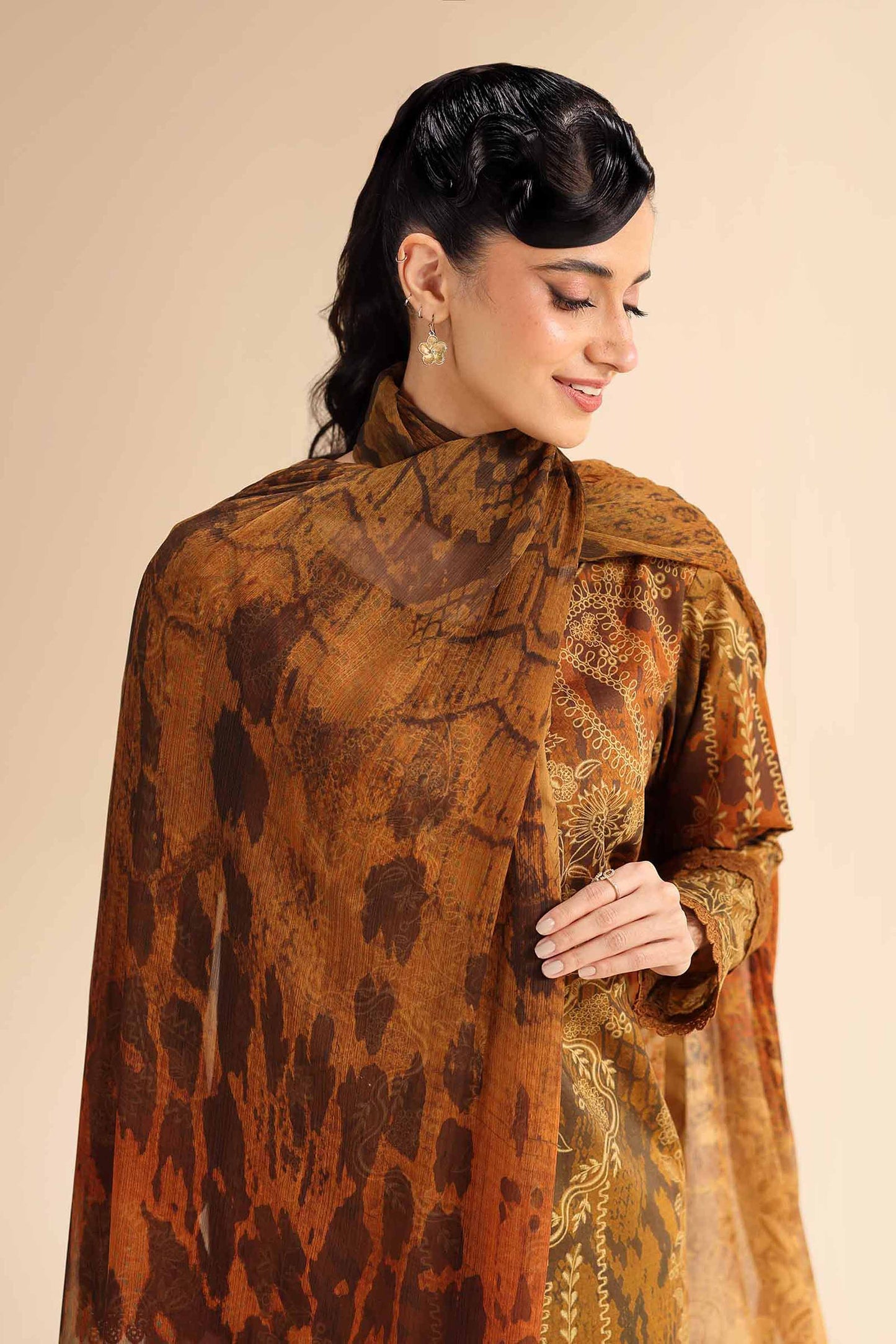 Nishat | Cross Season Edit | 42501060 M Brown Cambric