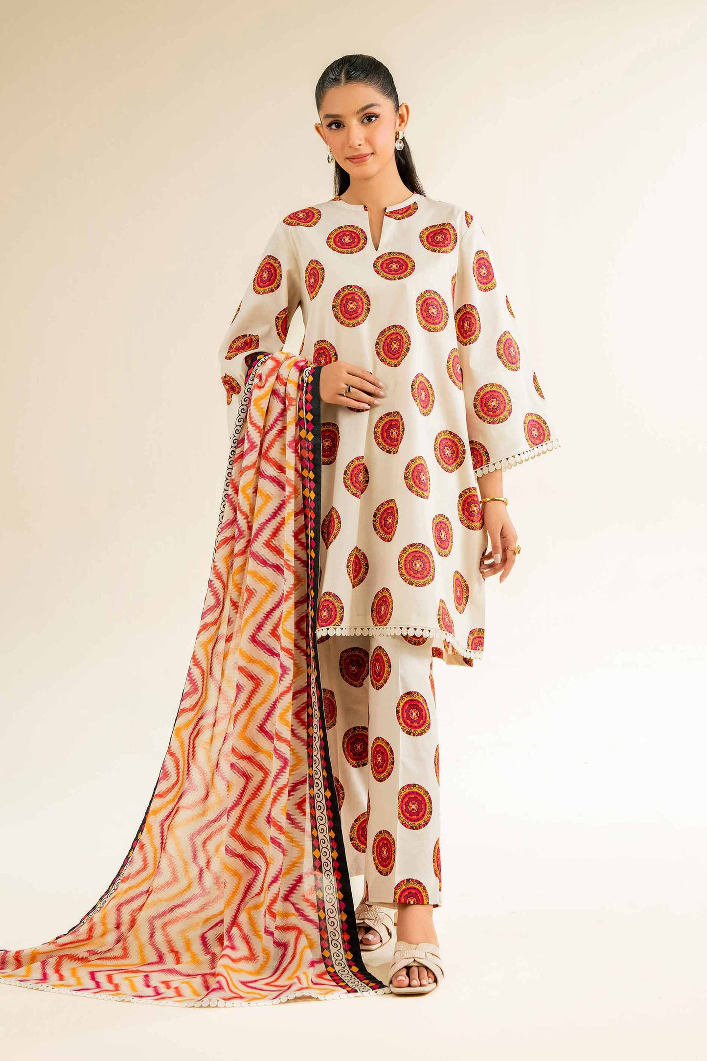 Nishat | Cross Season Edit | 42501062 XS Off White Cambric