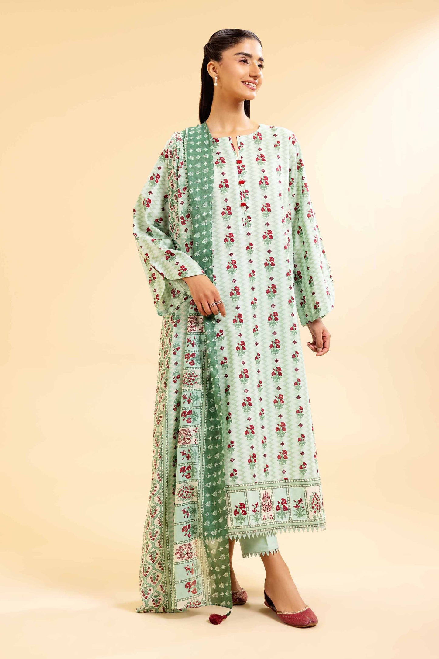 Nishat | Cross Season Edit | 42501072 XS Green Cambric