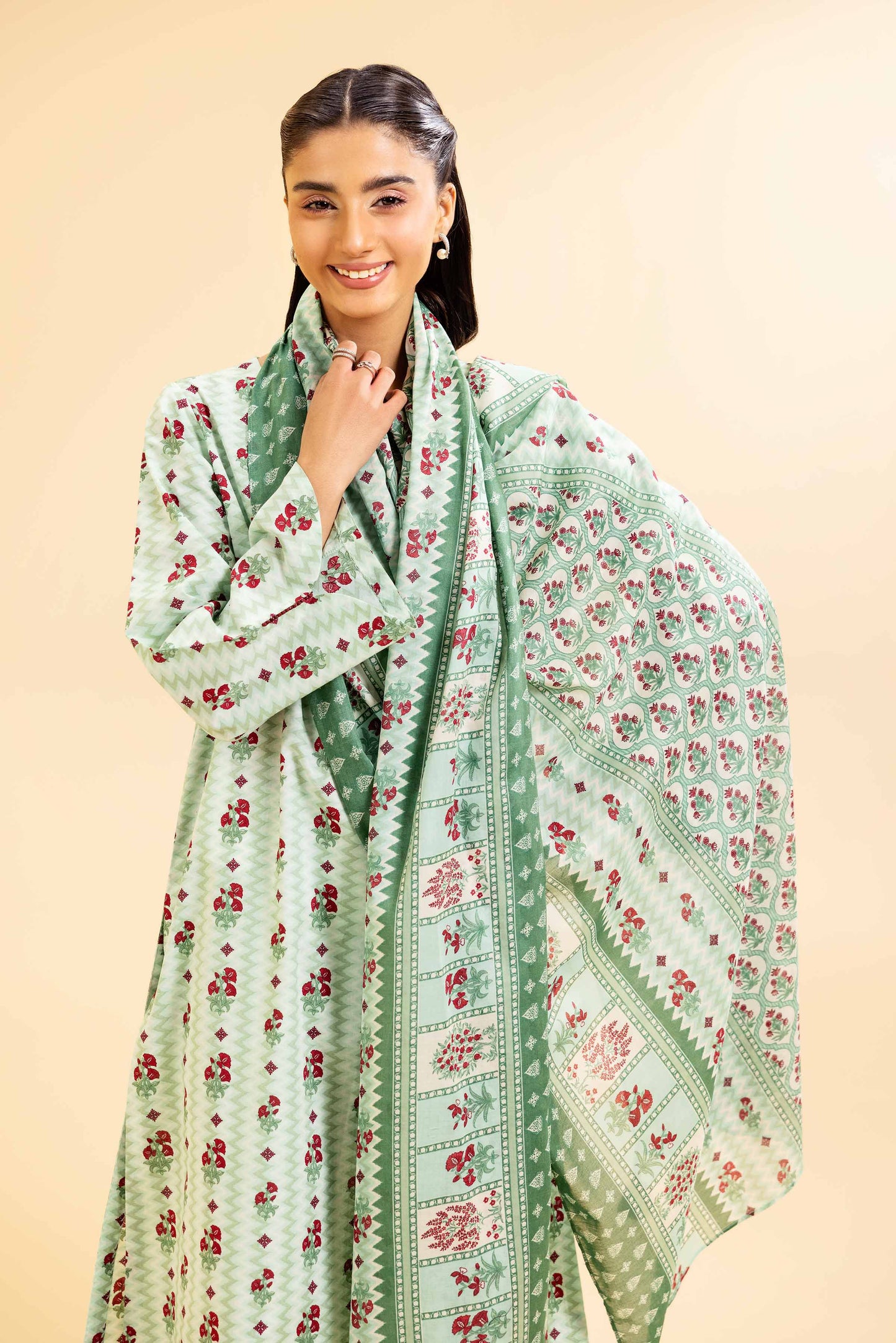 Nishat | Cross Season Edit | 42501072 XL Green Cambric