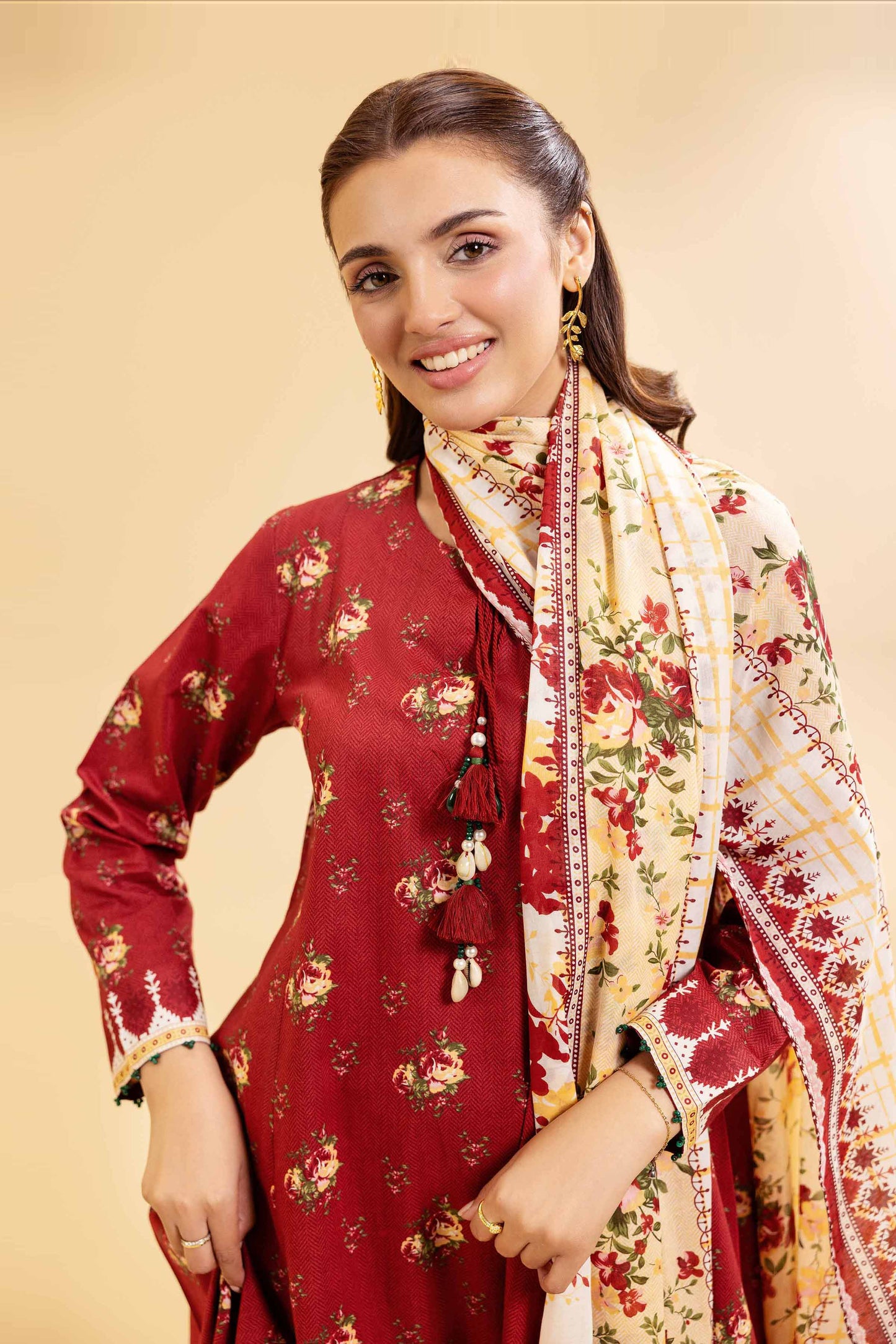 Nishat | Cross Season Edit | 42501073 M Red Cambric