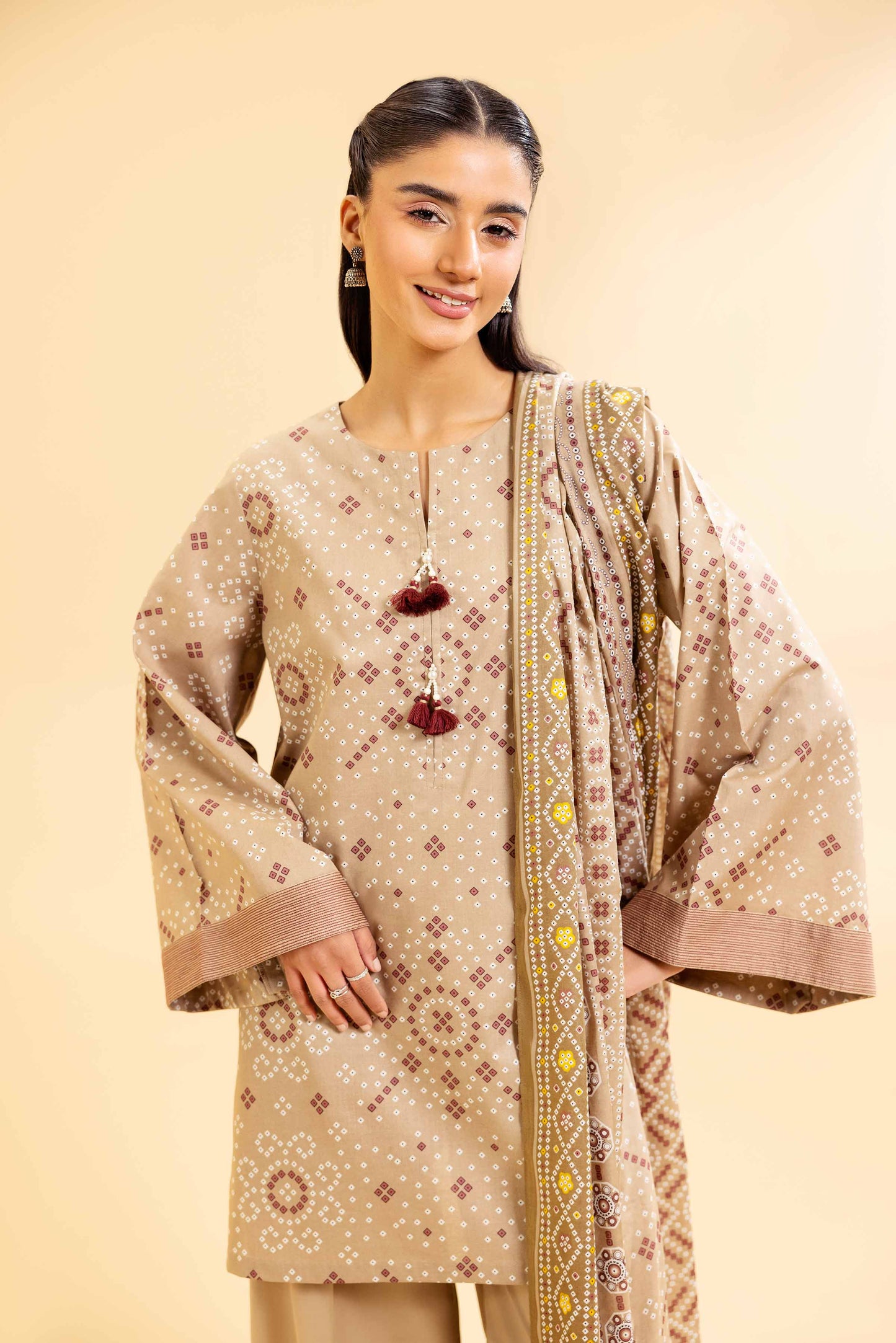 Nishat | Cross Season Edit | 42501074 M Beige Cambric