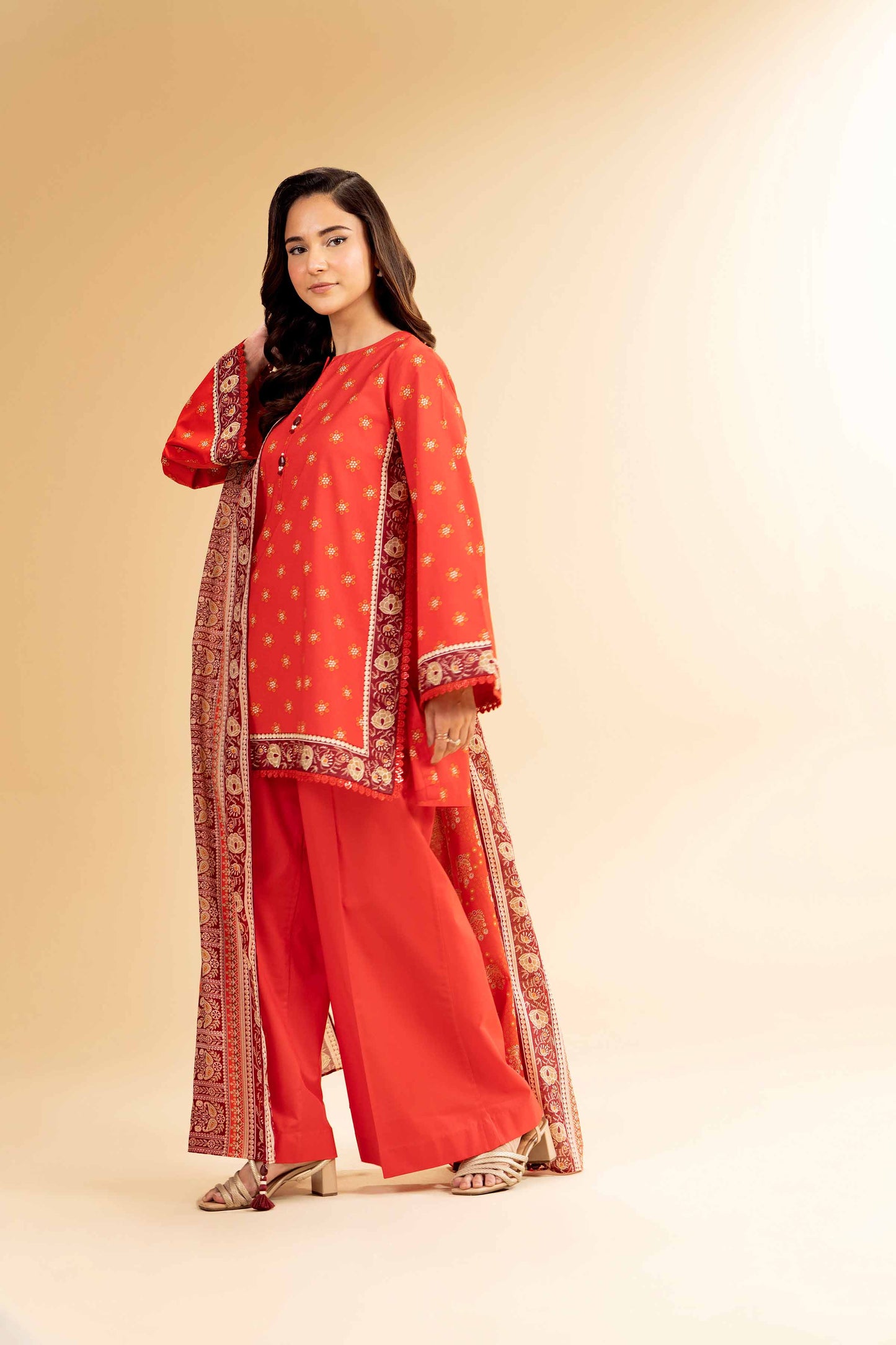 Nishat | Cross Season Edit | 42501076 XL Orange Cambric