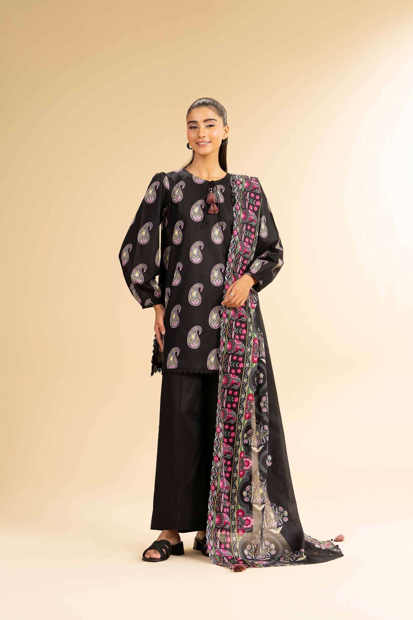 Nishat | Cross Season Edit | 42501077 XL Black Cambric