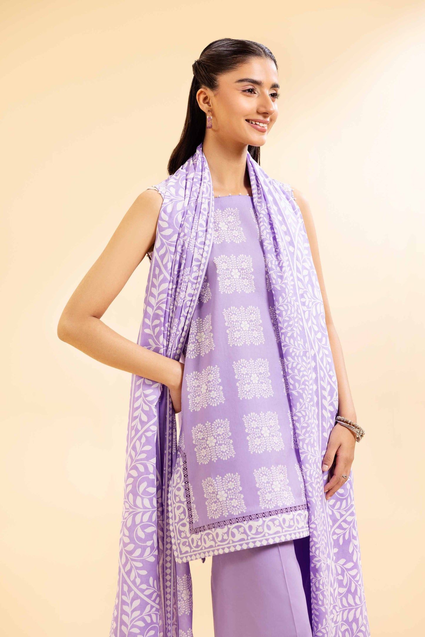 Nishat | Cross Season Edit | 42501078 L Lilac Cambric