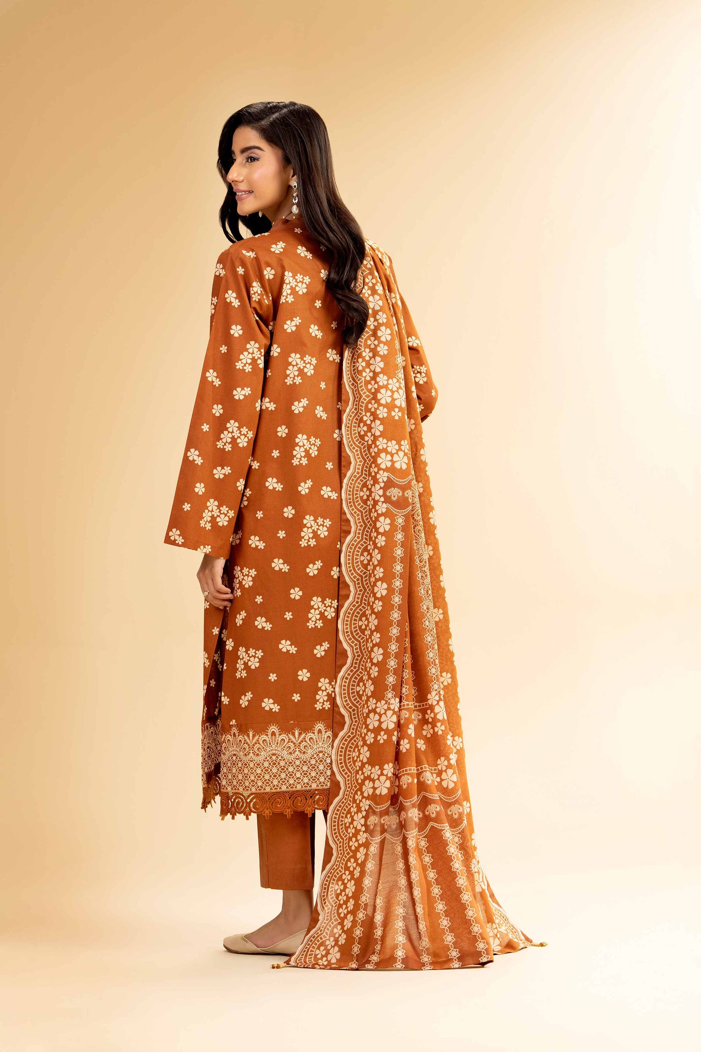 Nishat | Cross Season Edit | 42501080 S Brown Cambric