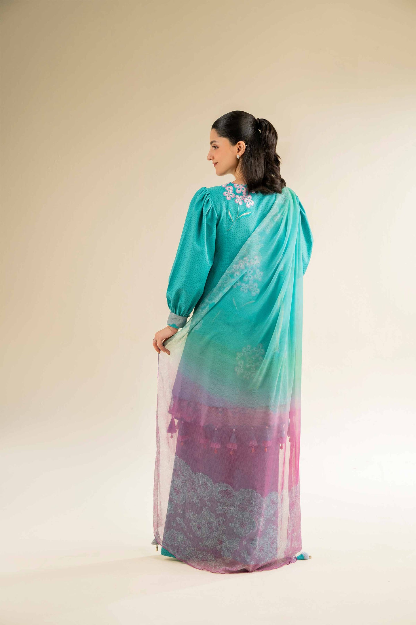 Nishat | Cross Season Edit | 42501086 S Teal Cambric
