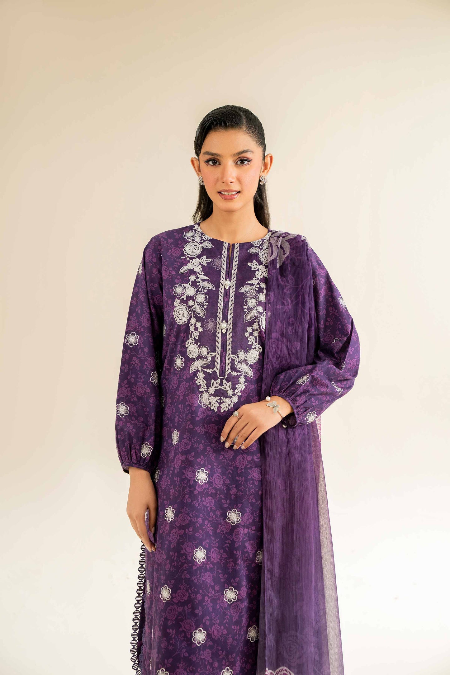 Nishat | Cross Season Edit | 42501088 XL Purple Cambric