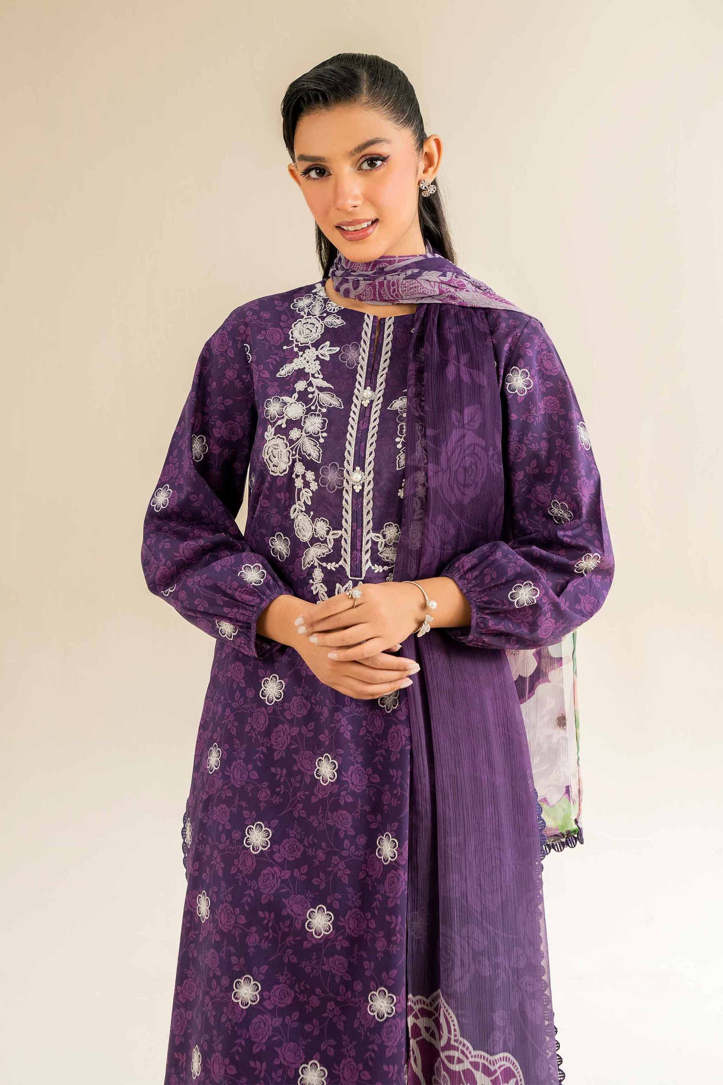 Nishat | Cross Season Edit | 42501088 L Purple Cambric