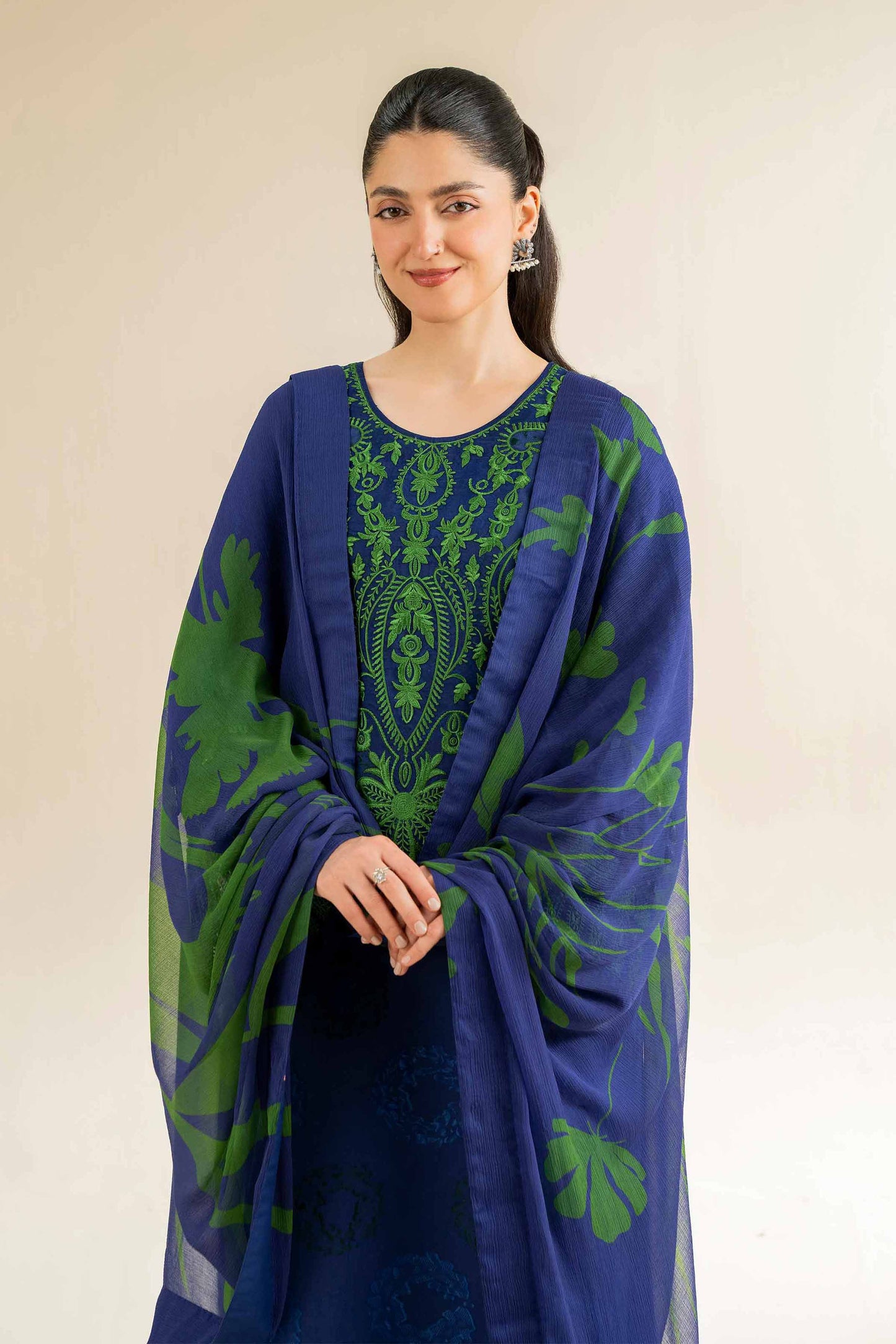 Nishat | Cross Season Edit | 42501091 L Blue Jacquard