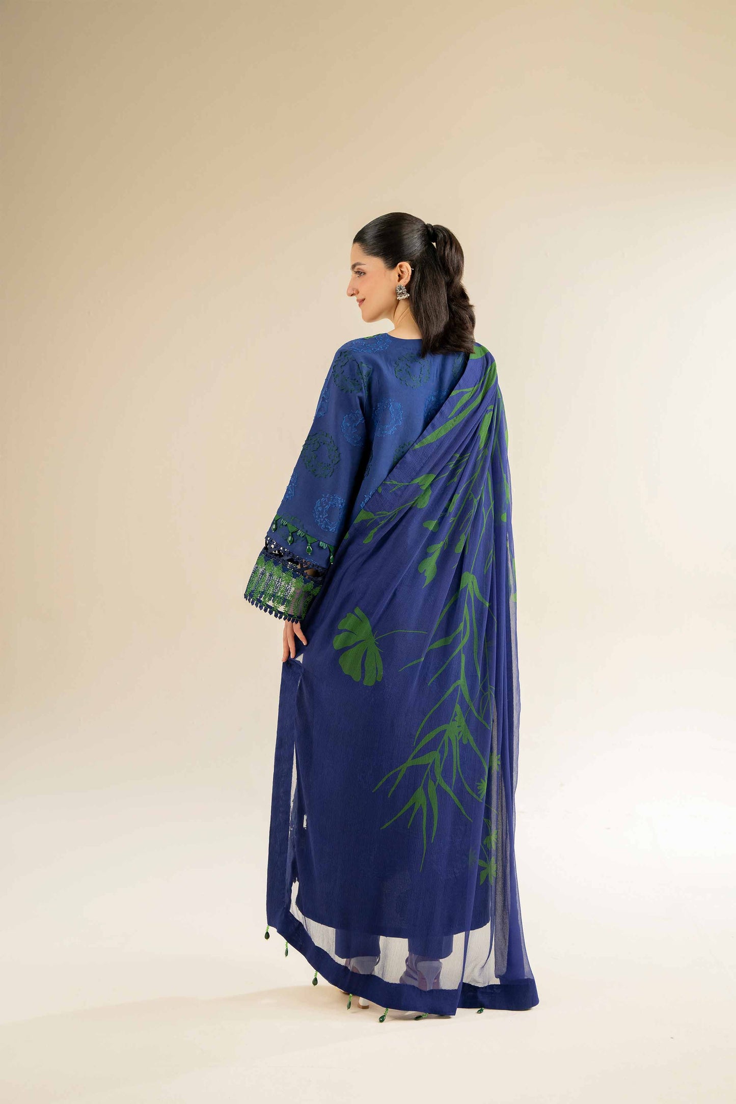 Nishat | Cross Season Edit | 42501091 S Blue Jacquard