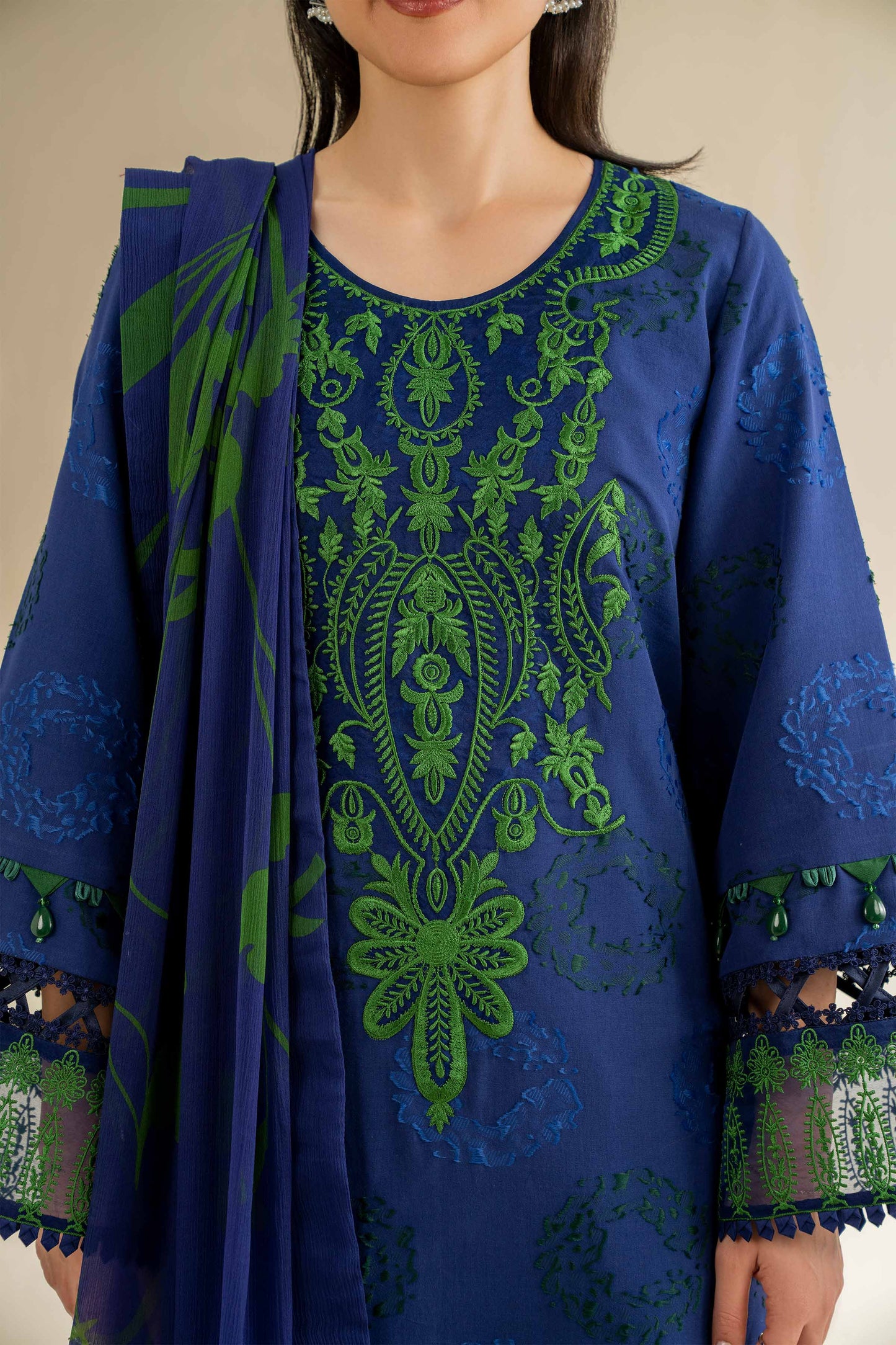 Nishat | Cross Season Edit | 42501091 M Blue Jacquard