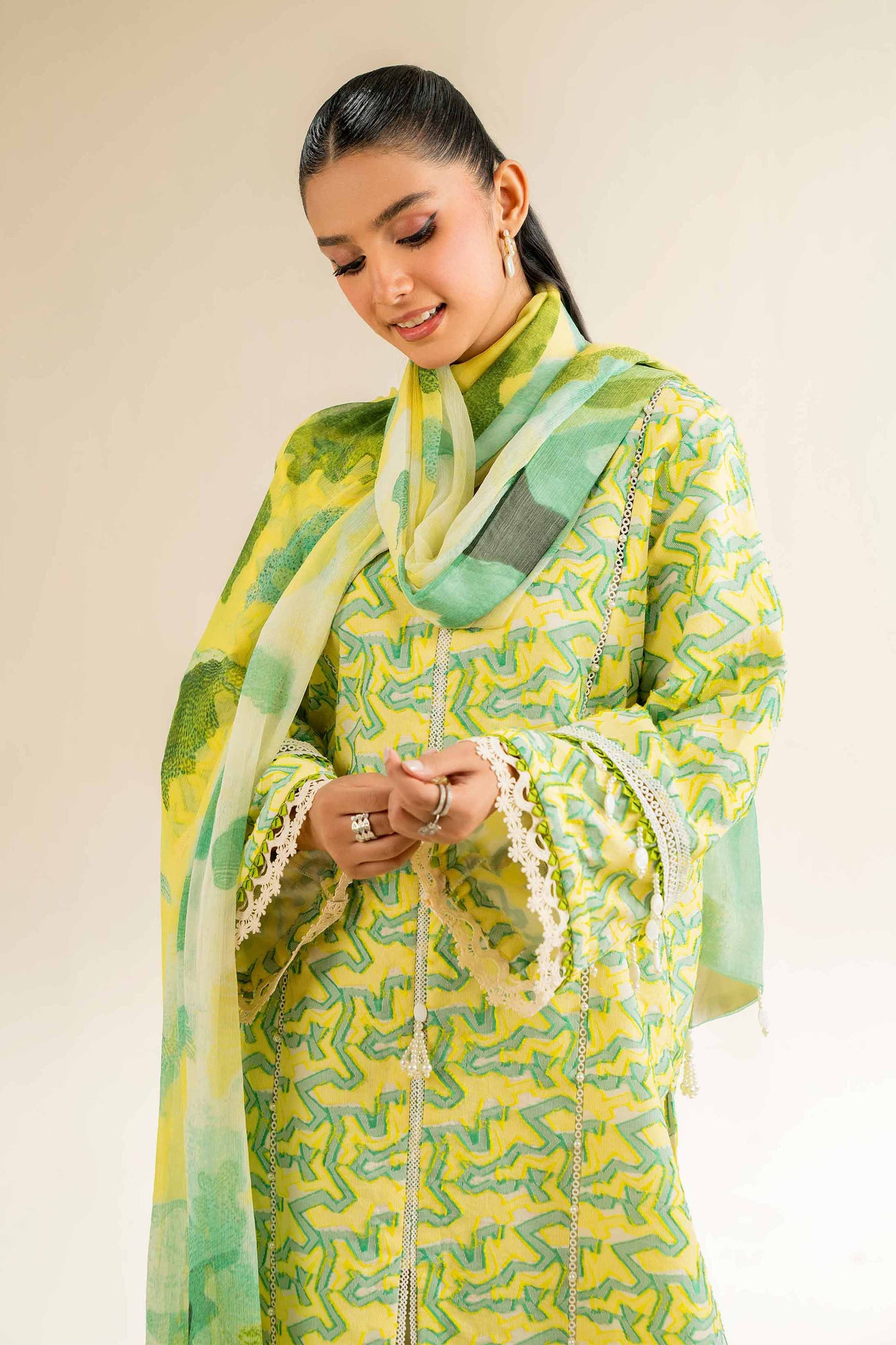 Nishat | Cross Season Edit | 42501092 M Lime Jacquard