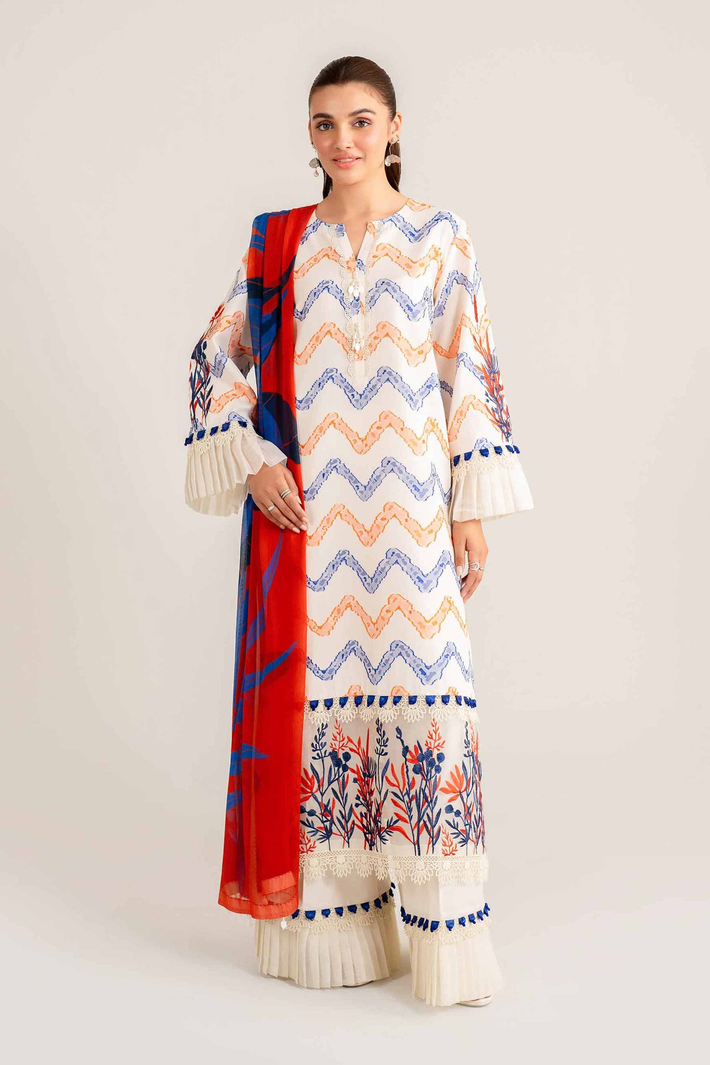 Nishat | Cross Season Edit | 42501093 XS Off White Jacquard
