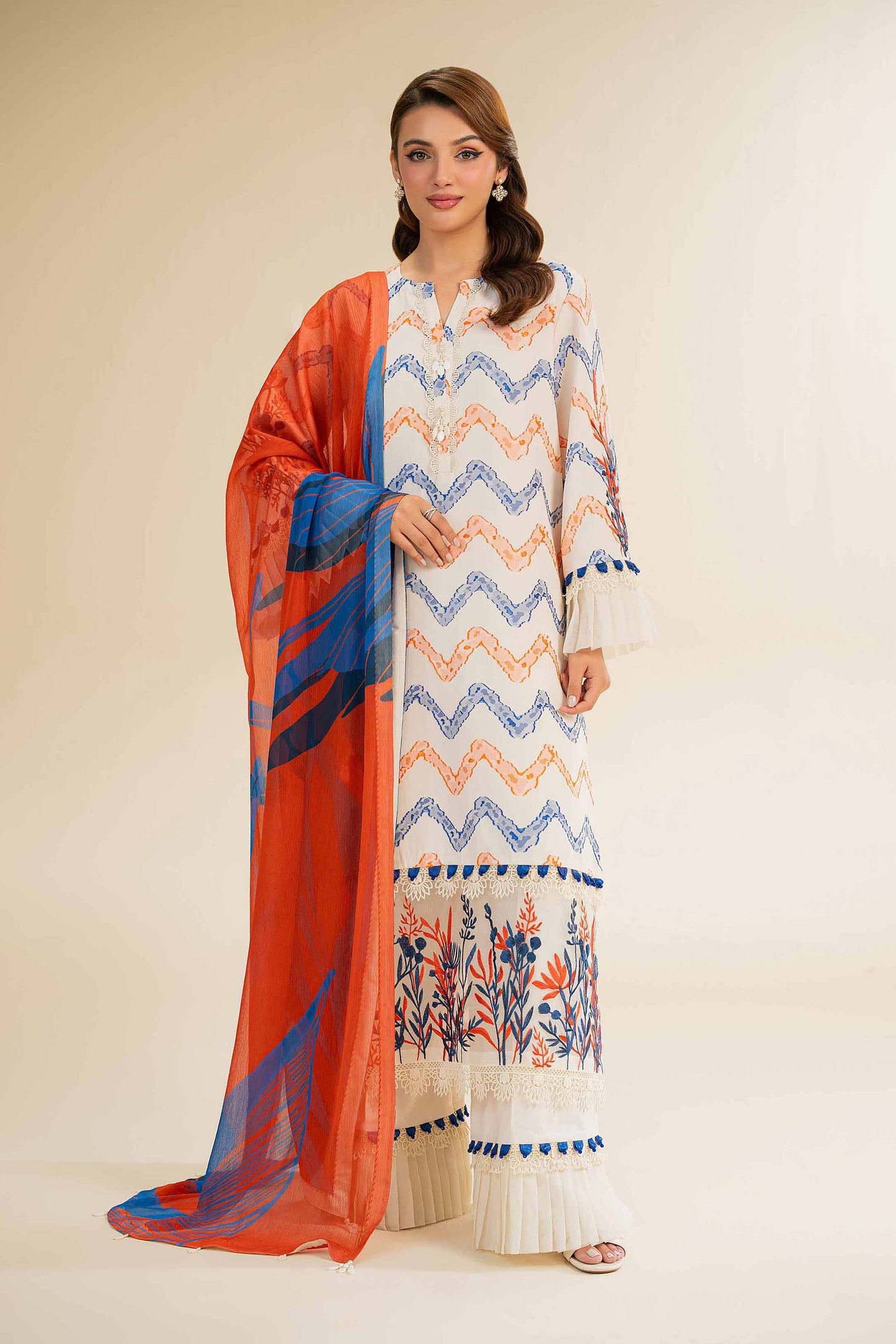 Nishat | Cross Season Edit | 42501093 XL Off White Jacquard