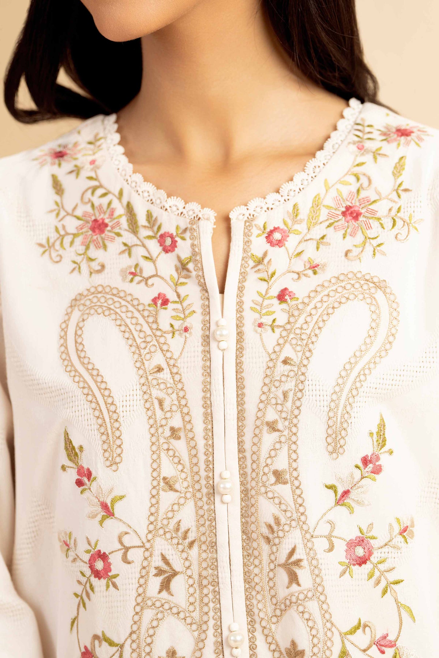 Nishat | Cross Season Edit | 42501096 M Off White Cotton