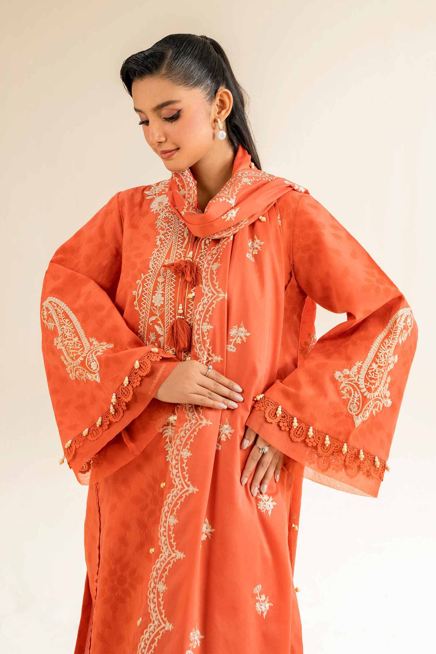 Nishat | Cross Season Edit | 42501102 L Orange Cotton