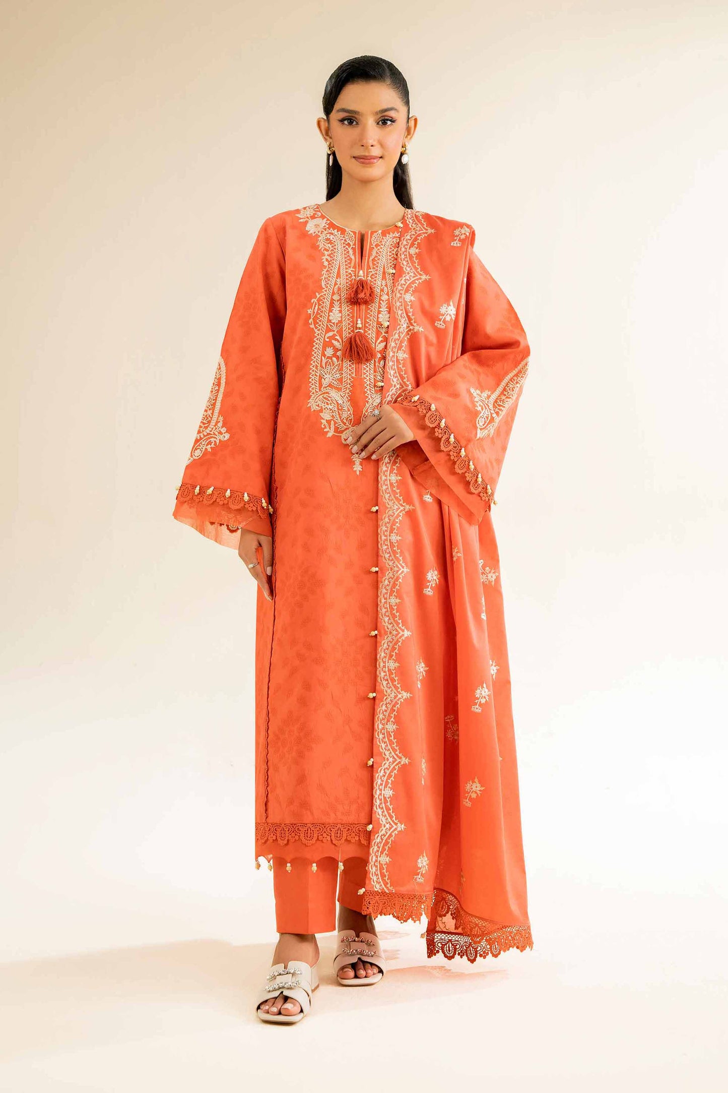 Nishat | Cross Season Edit | 42501102 XS Orange Cotton