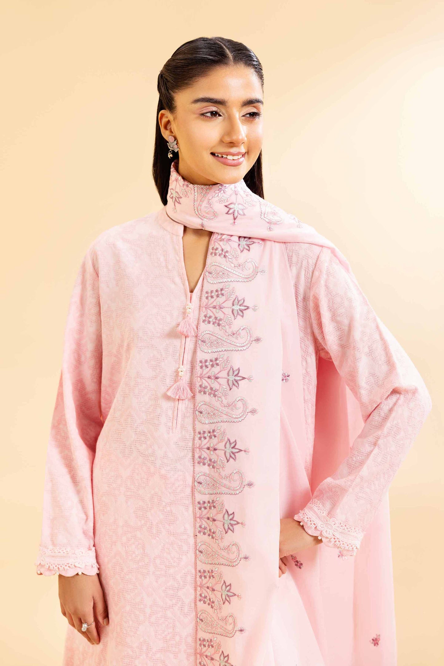 Nishat | Cross Season Edit | 42501105 M Pink Cotton