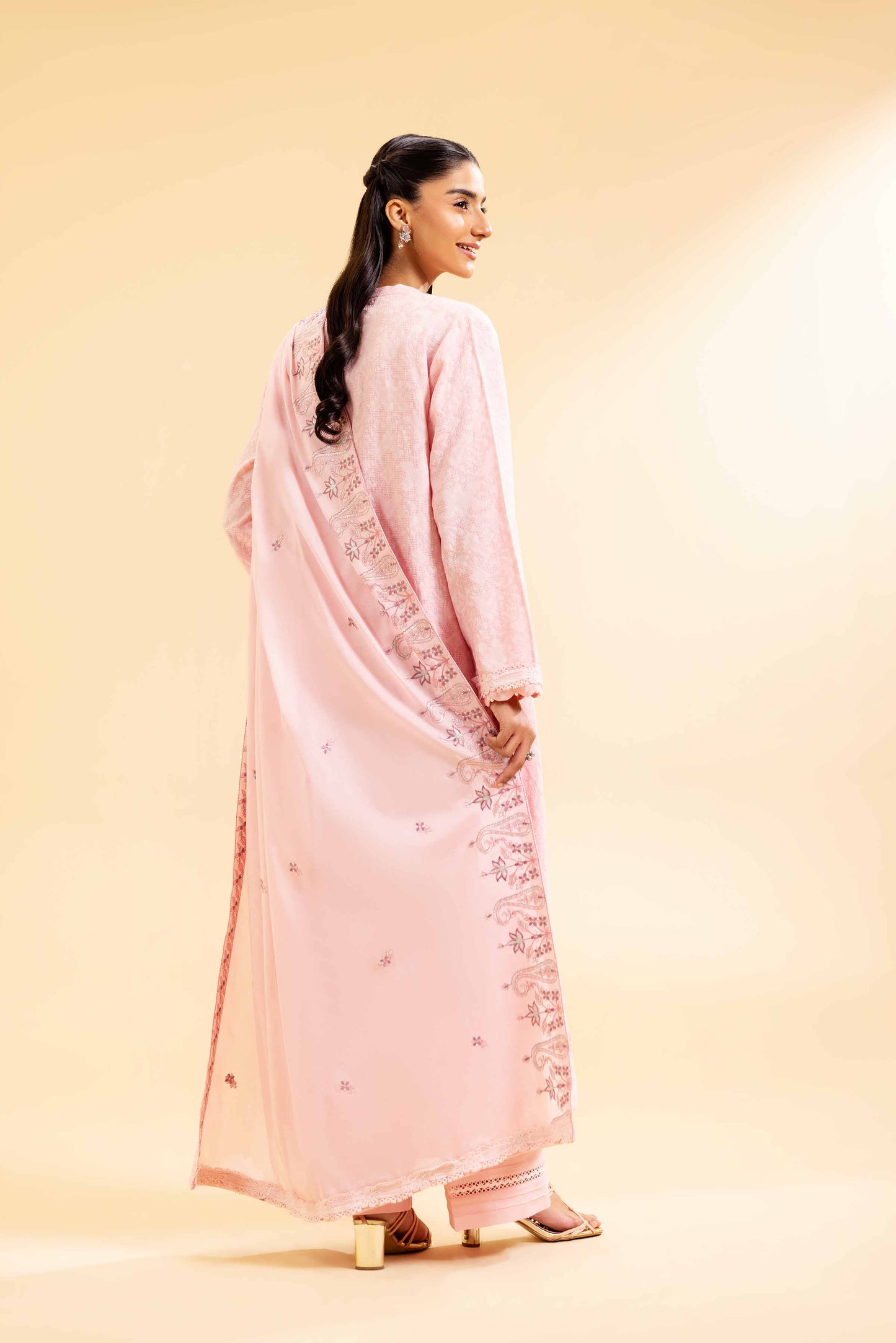 Nishat | Cross Season Edit | 42501105 S Pink Cotton