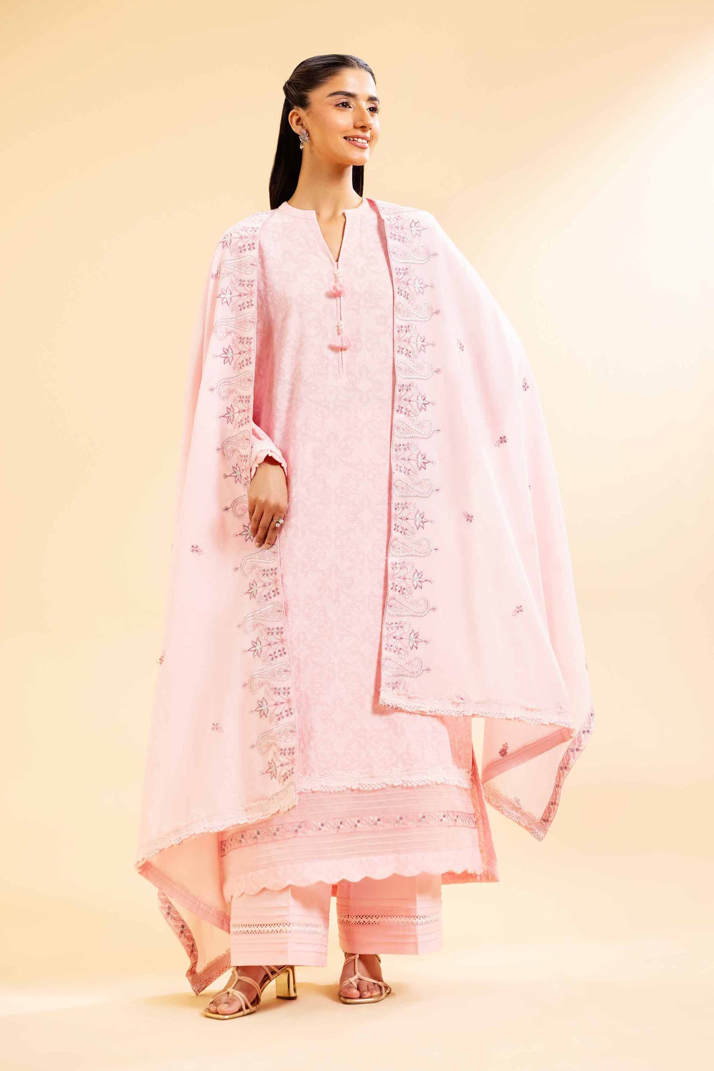 Nishat | Cross Season Edit | 42501105 XL Pink Cotton