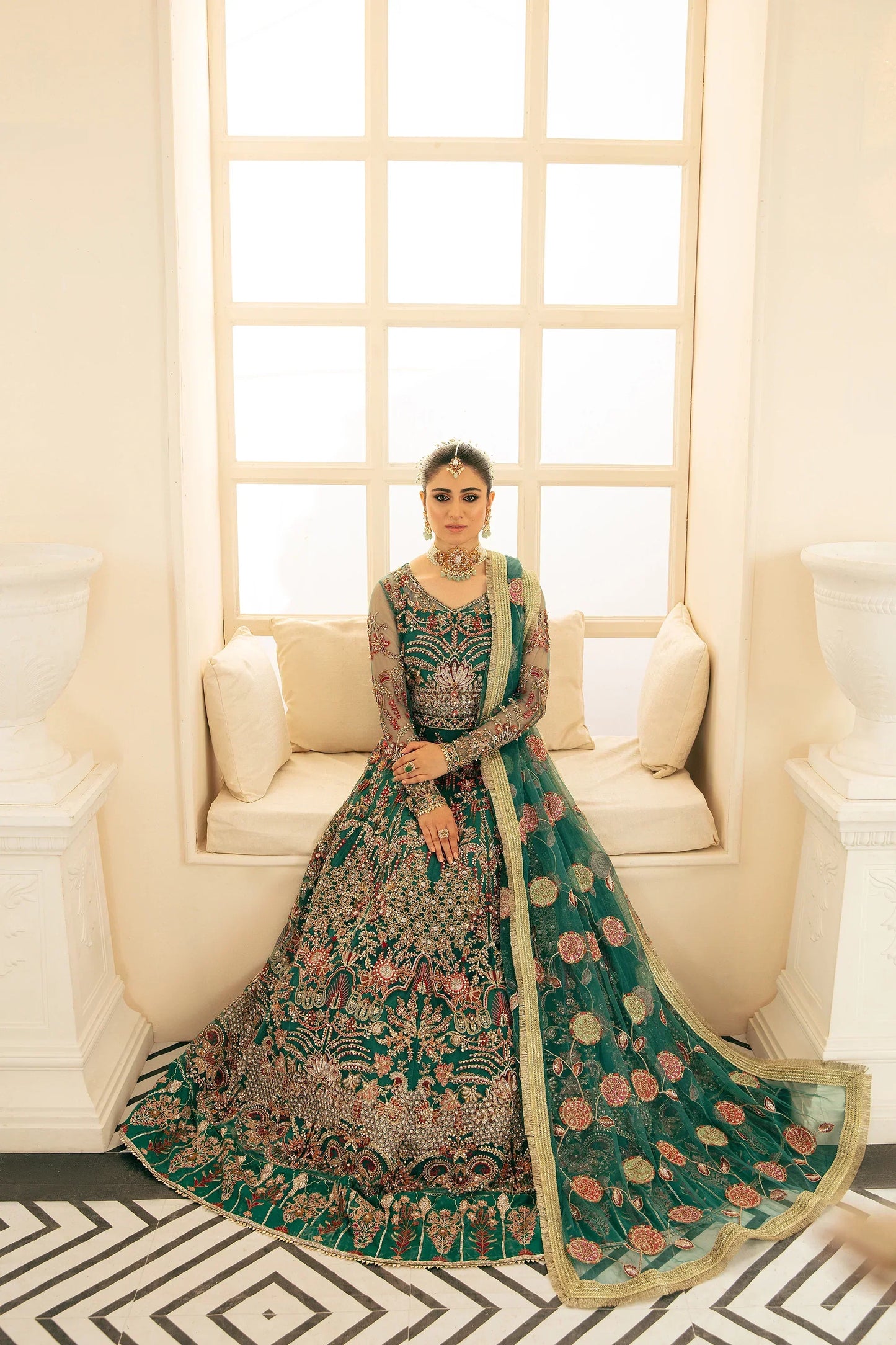 Ezra | Wedding Collection | Zeenat - Pakistani Designer Dress - by Ezra | Type: Bridal - 100% Original at Saira Sultan