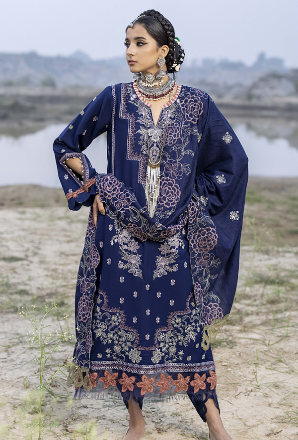 Humdum I Sierra Wool I Sierra-D06 - Pakistani Designer Dress - by Humdum - Type : Ladies Clothes - 100% Original at Saira Sultan