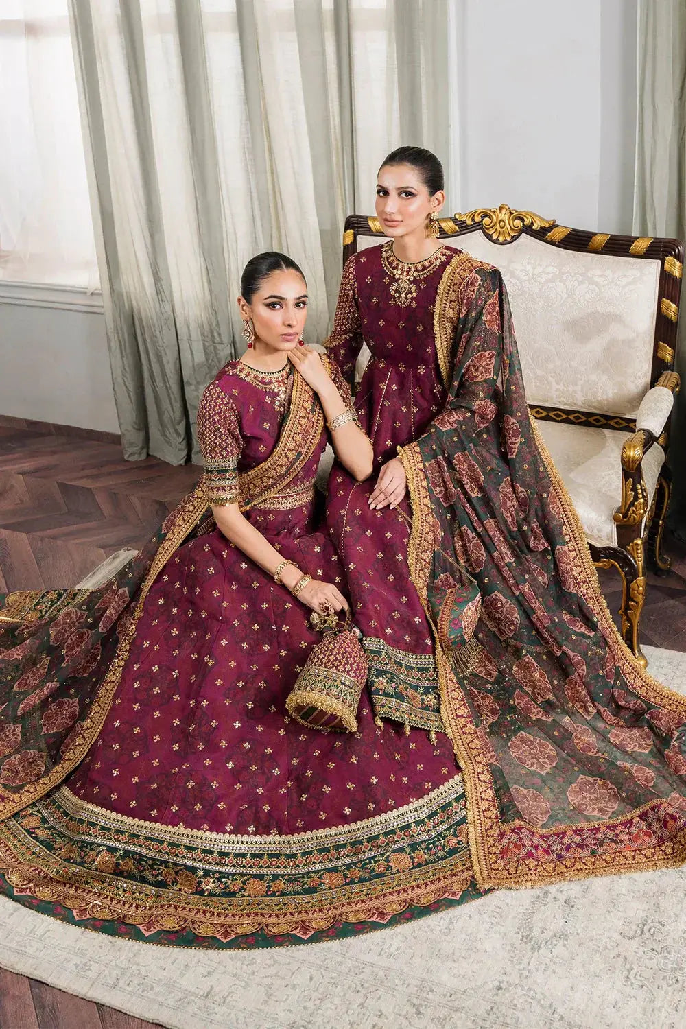 Baroque | Chantelle Embroidered Collection | CH12-03 - Pakistani Designer Dress - by Baroque | Type: Bridal - 100% Original at Saira Sultan