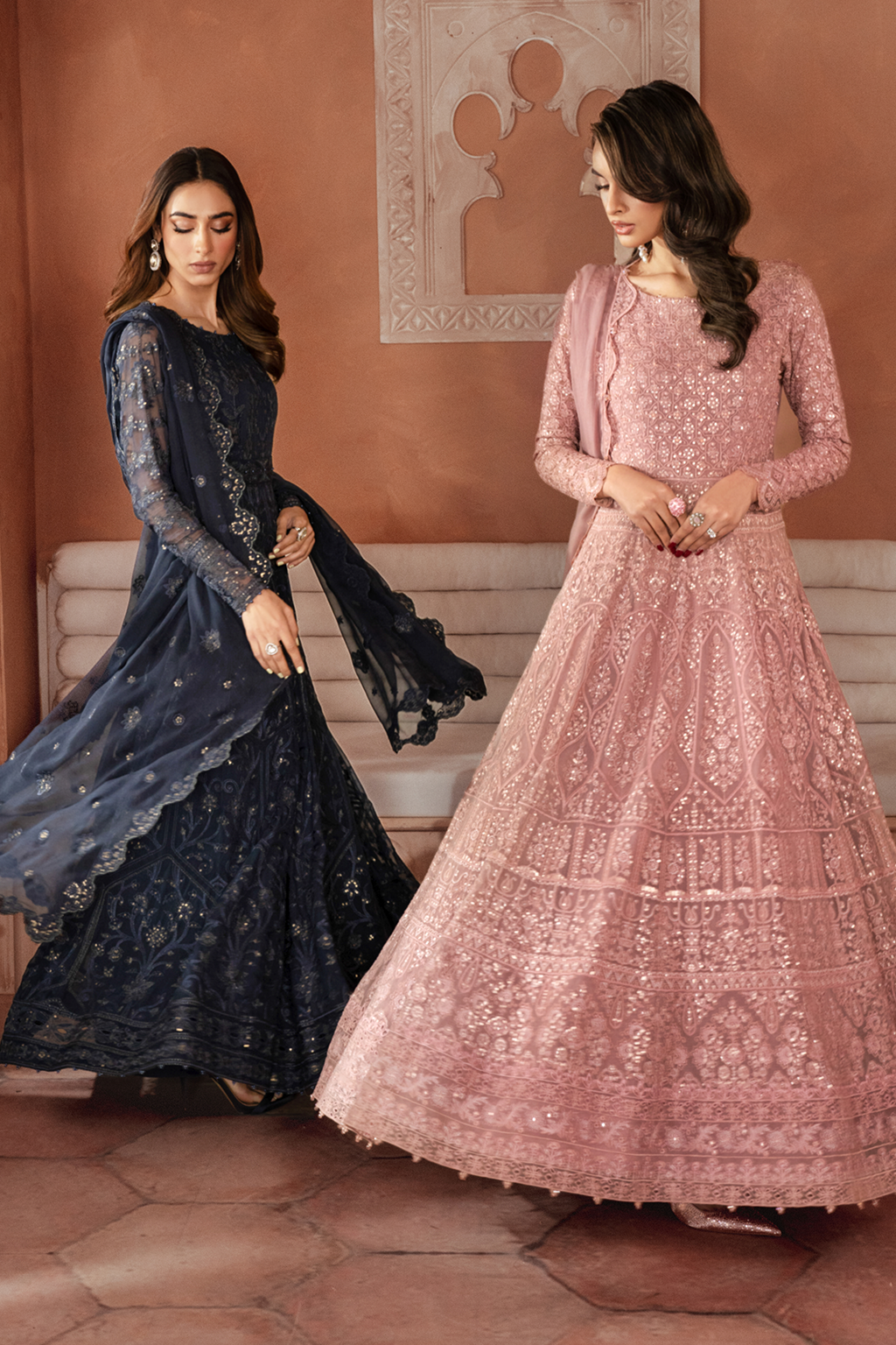 Iznik | Chiffon Kari | ICK-07 Embroidered Chiffon - Pakistani Designer Dress - by Iznik | Type: Bridal - 100% Original at Saira Sultan