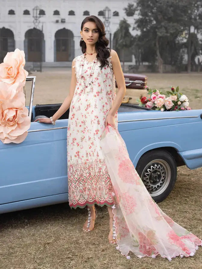 Faiza Faisal | Maya Luxury Lawn | Sandra - Pakistani Designer Dress - by Faiza Faisal | Type: Luxury - 100% Original at Saira Sultan