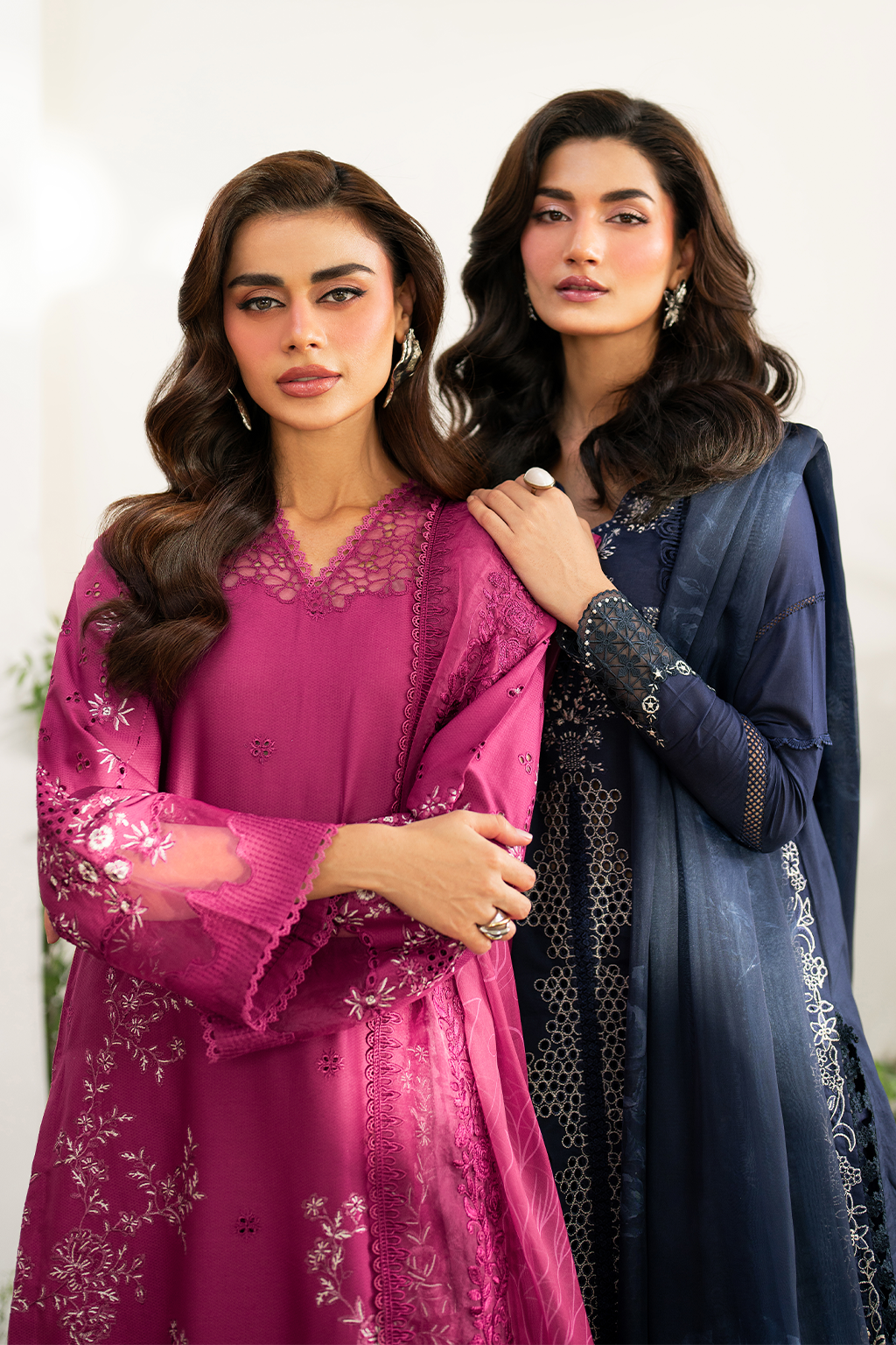 Iznik | Festive Edition | IFE-04 Custom Size Navy Blue Lawn