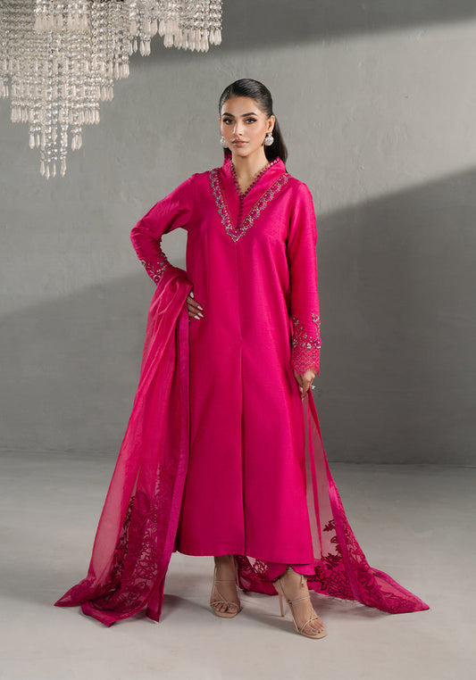 Zarqash | Silk Edit | ZQS 007 EVA S Hot Pink Raw Silk