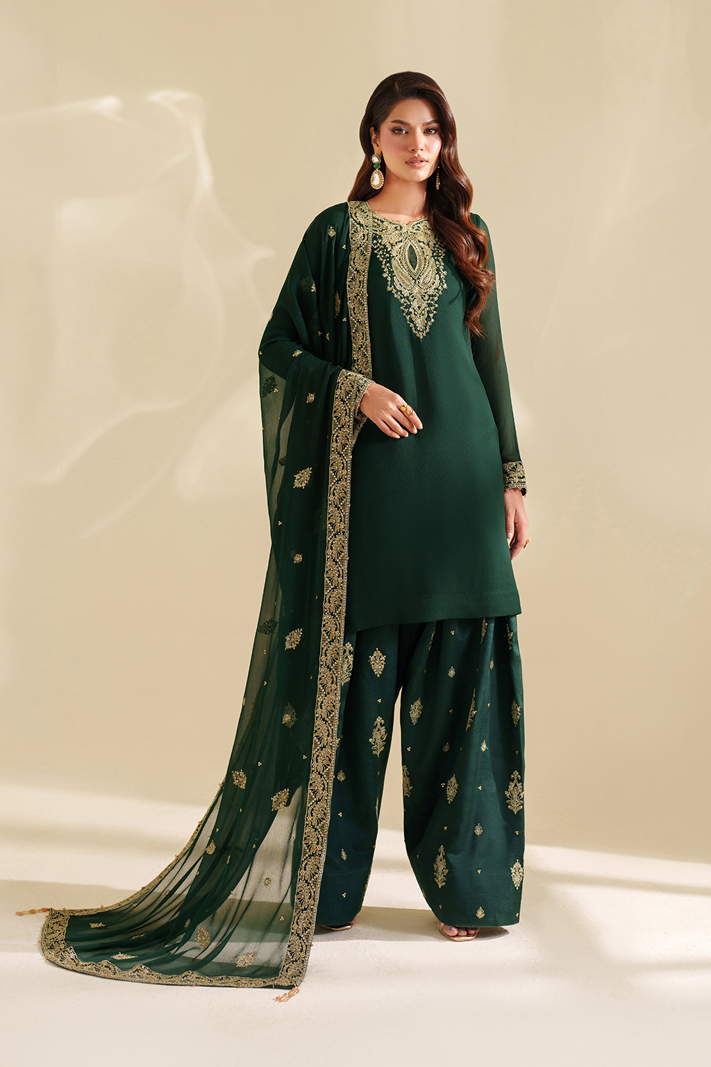 Iznik I Festive Formal I CC-75 Embroidered Chiffon - Pakistani Designer Dress - by Iznik - Type : Ladies Clothes - 100% Original at Saira Sultan