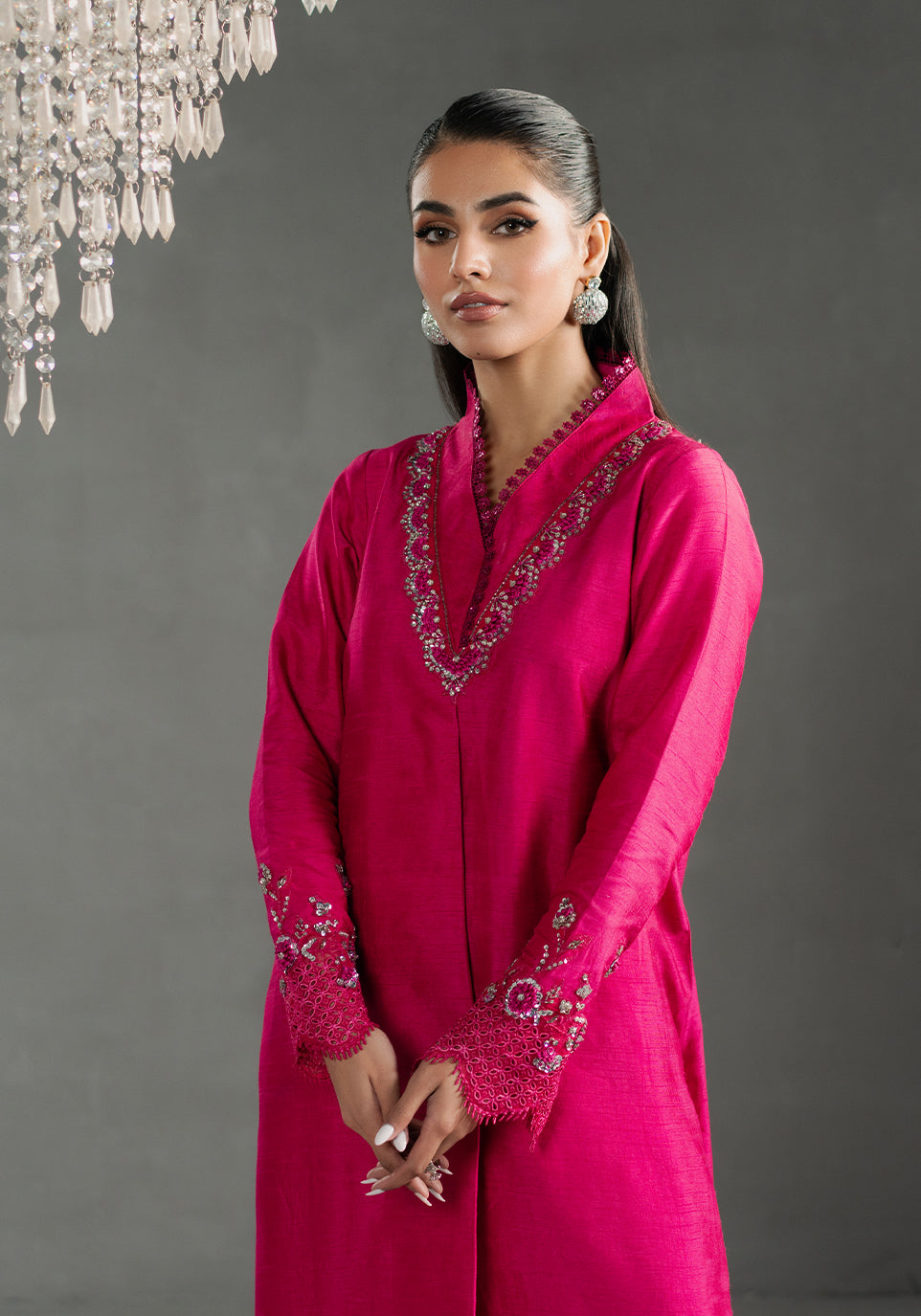 Zarqash | Silk Edit | ZQS 007 EVA XL Hot Pink Raw Silk