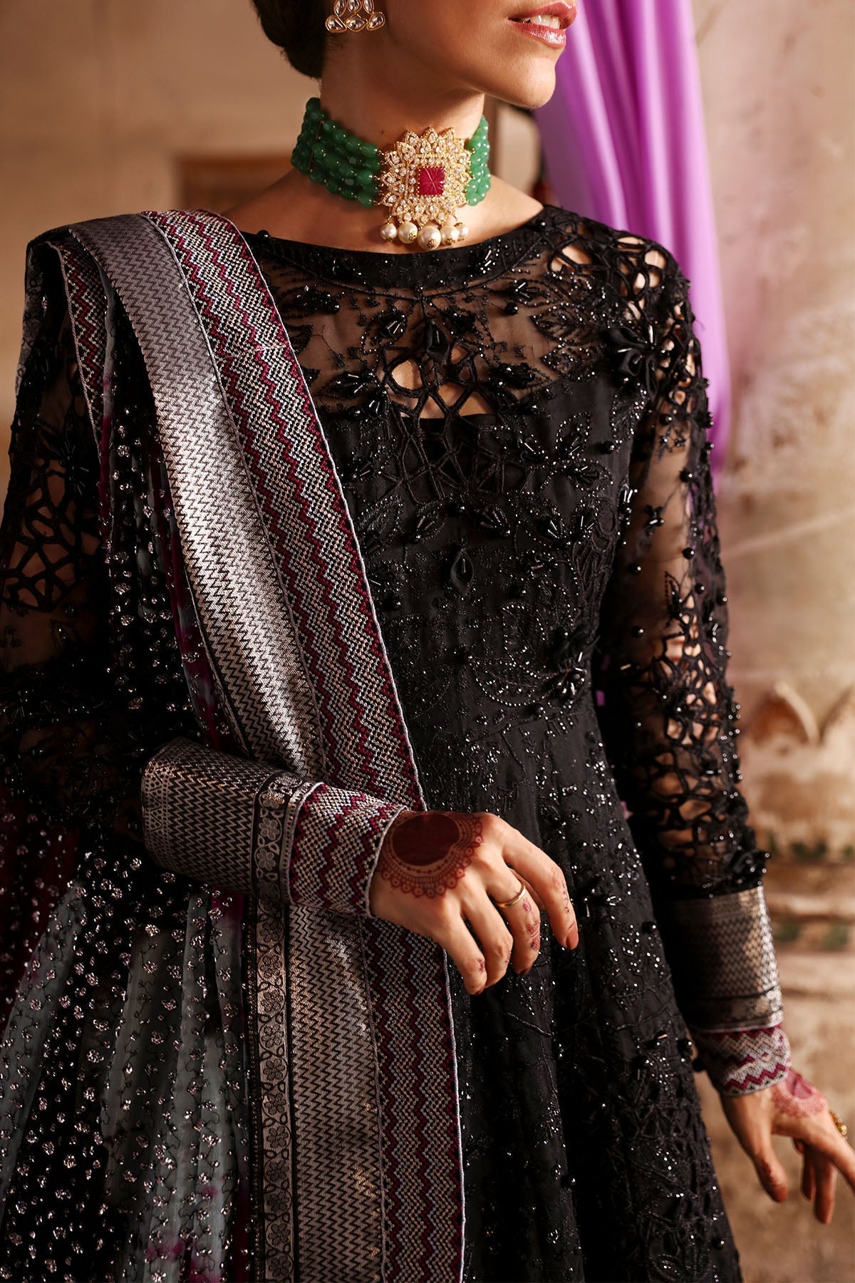 Nureh | Jhoomro Wedding Formals | NL-73 MAYA - Pakistani Designer Dress - by Nureh | Type: Bridal - 100% Original at Saira Sultan