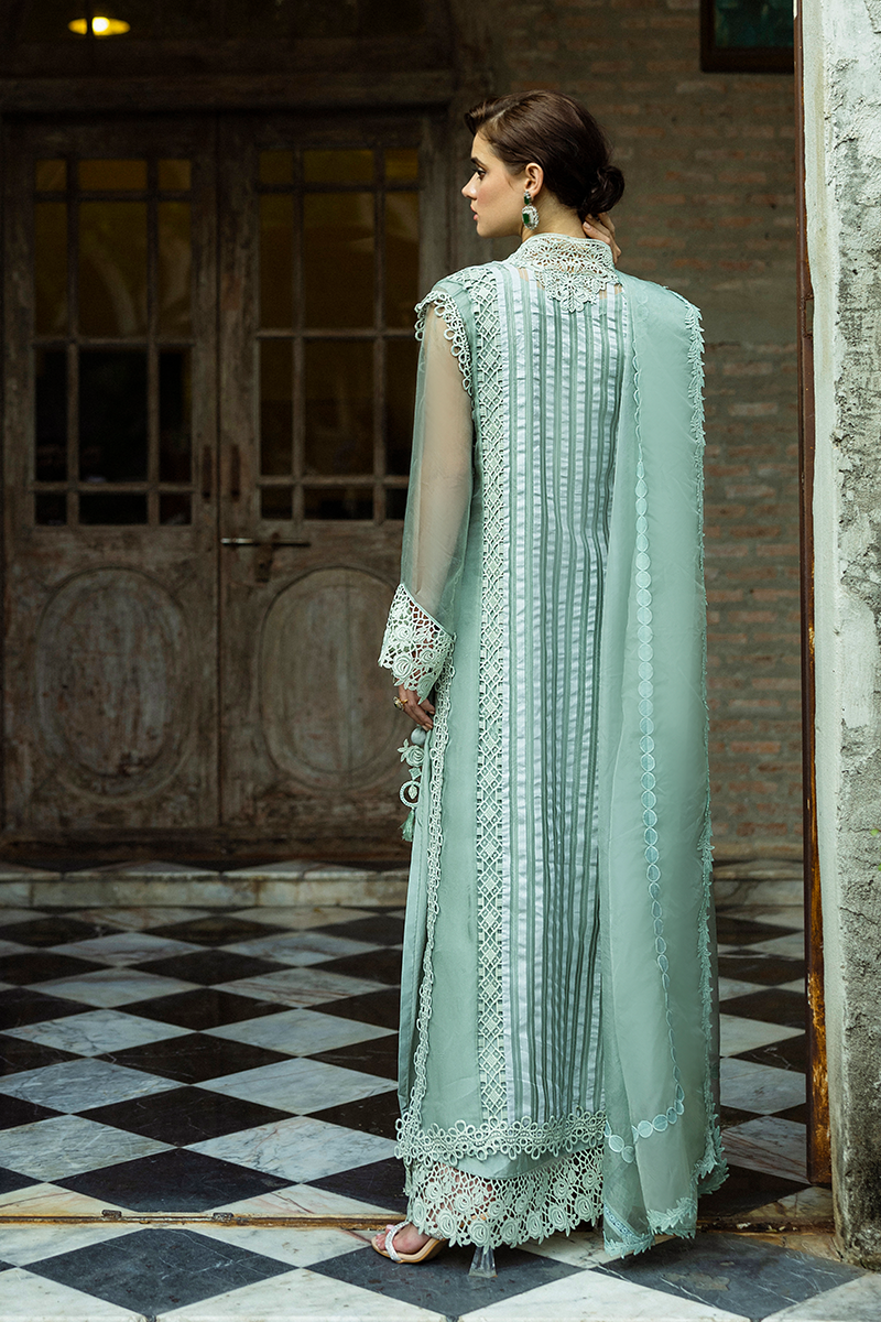 Mushq | Euphoria Eid Pret | Brittany S Mint Medium Organza