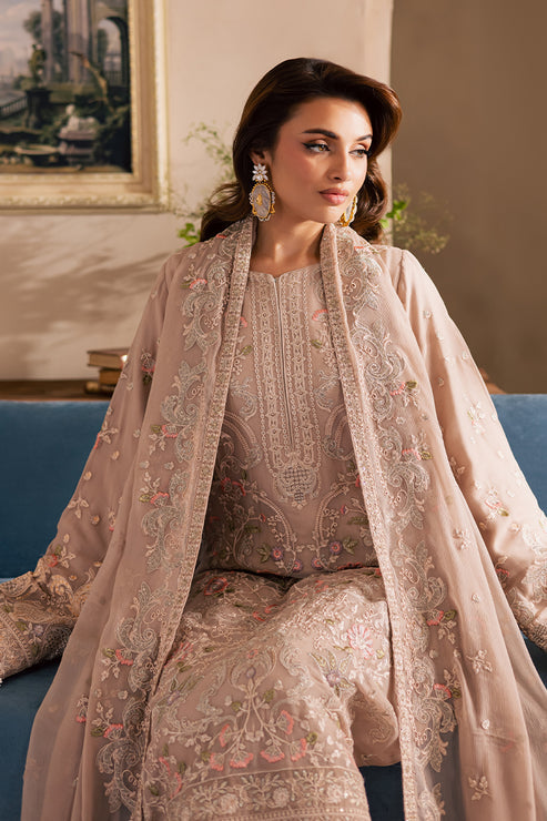 Emaan Adeel | Miraan luxury chiffon | NAIRA L Pinkish Gray Chiffon