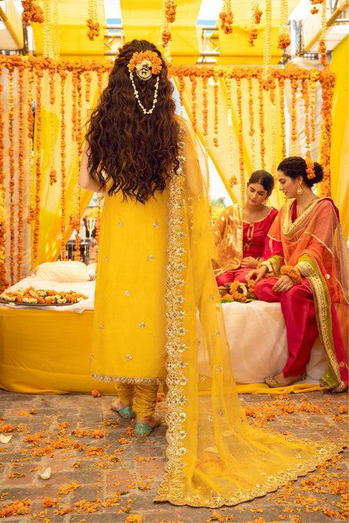 Maya | Wedding Formal Babul | BANDHNI - Pakistani Designer Dress - by may | Type: Bridal - 100% Original at Saira Sultan