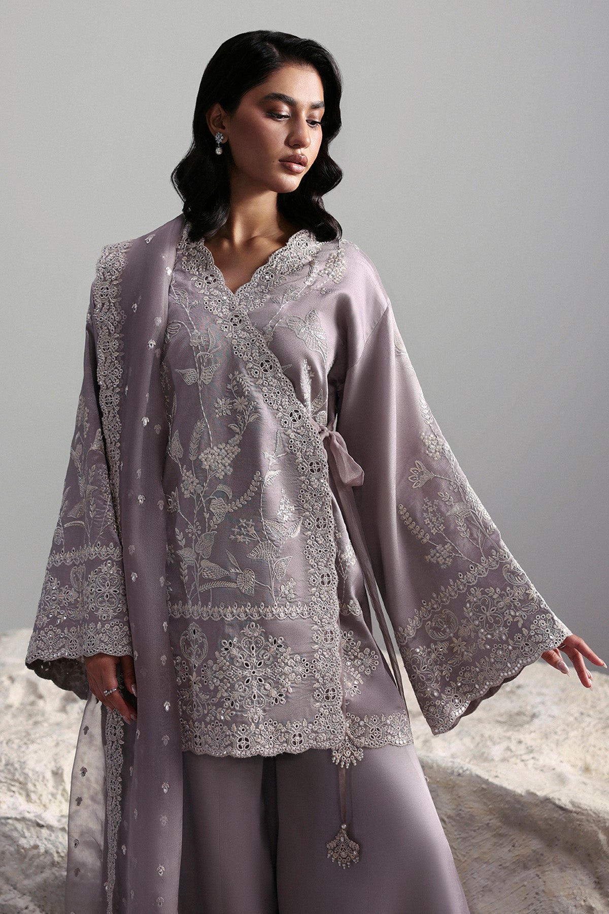 Afrozeh | Slate Ready to Wear | Cressida - Pakistani Designer Dress - by Afrozeh - Type : Ladies Clothes - 100% Original at Saira Sultan