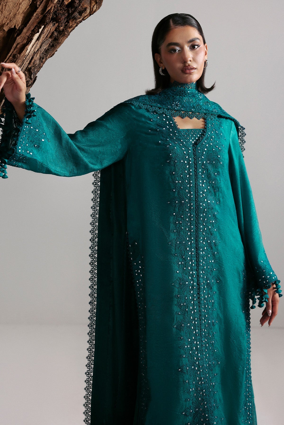 Afrozeh | Slate Ready to Wear | Valentena - Pakistani Designer Dress - by Afrozeh - Type : Ladies Clothes - 100% Original at Saira Sultan