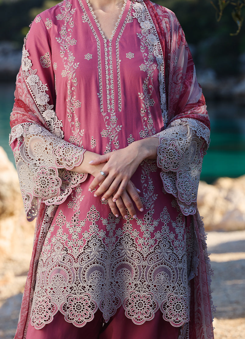 Image | Lawnkari 25 | Iris M Rose Pink Cotton Lawn