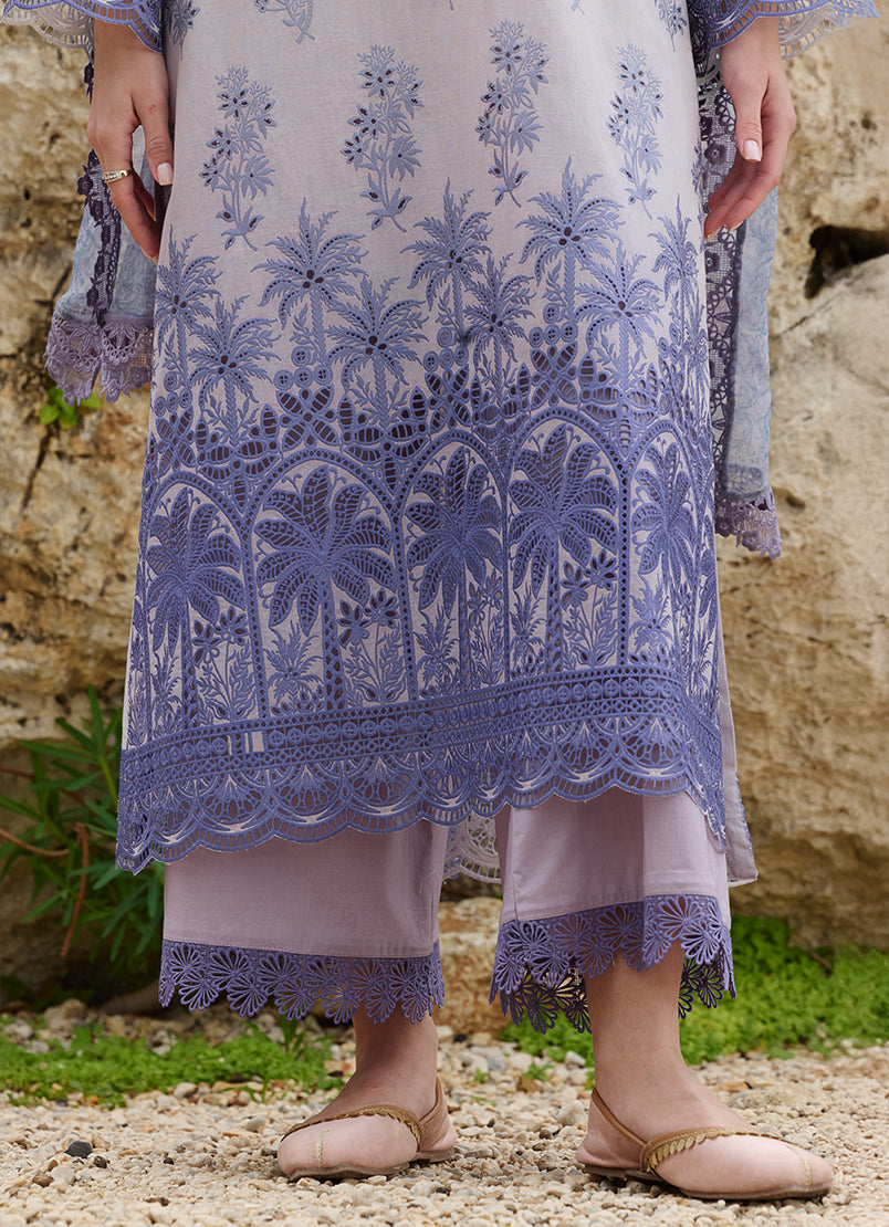 Image | Lawnkari 25 | Leen S Pastel Gray Cotton Lawn